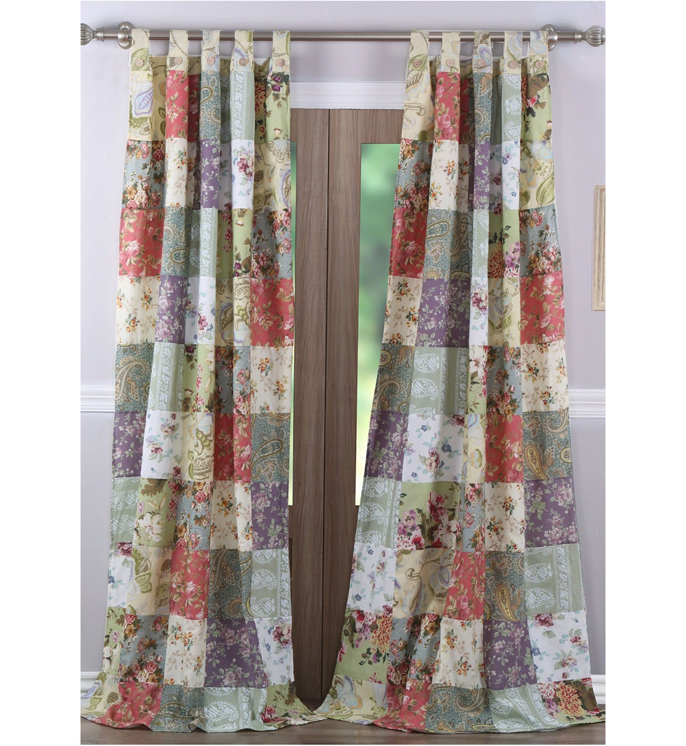 Blooming Prairie Window Panel Pair