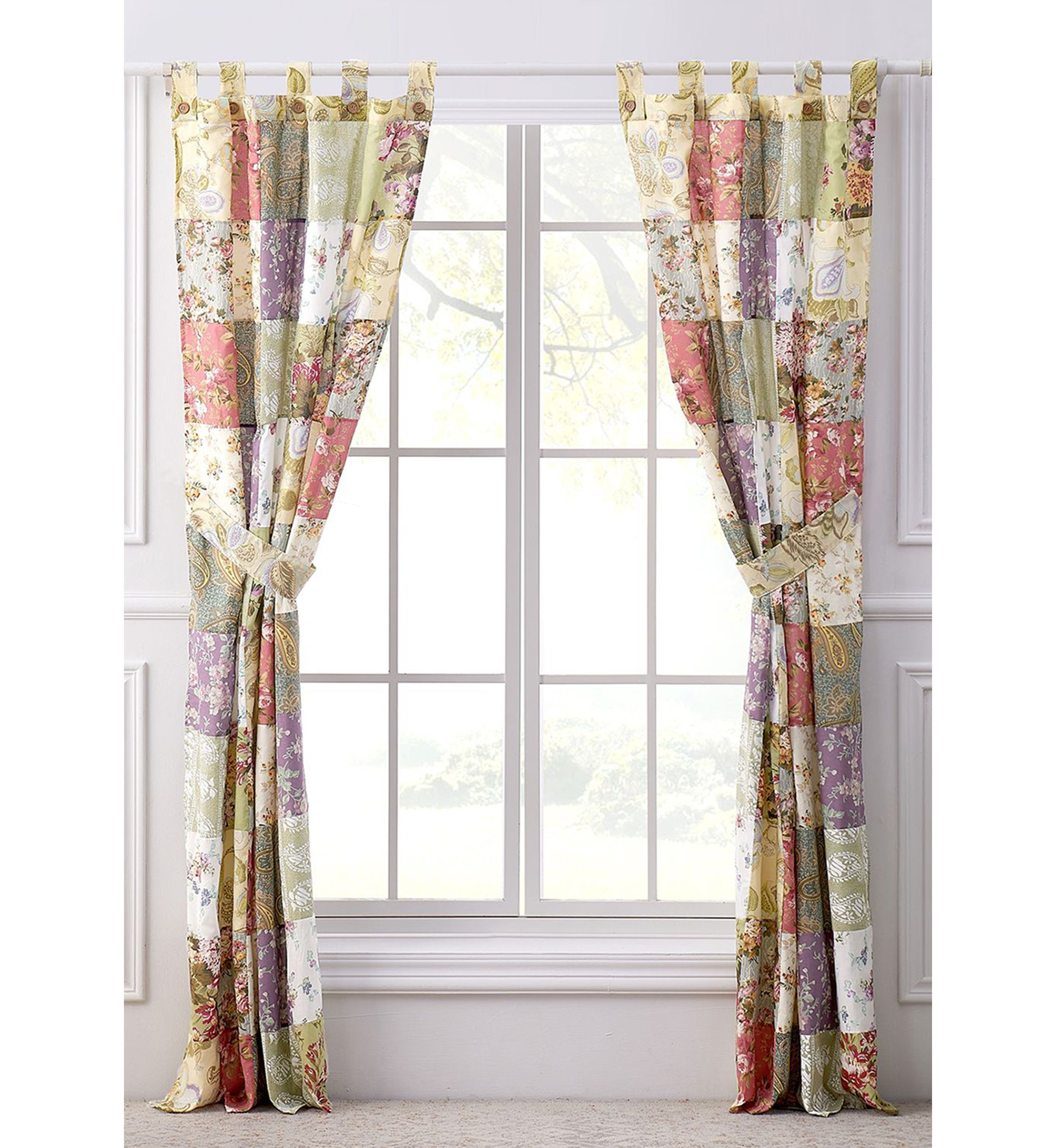 Blooming Prairie Window Panel Pair