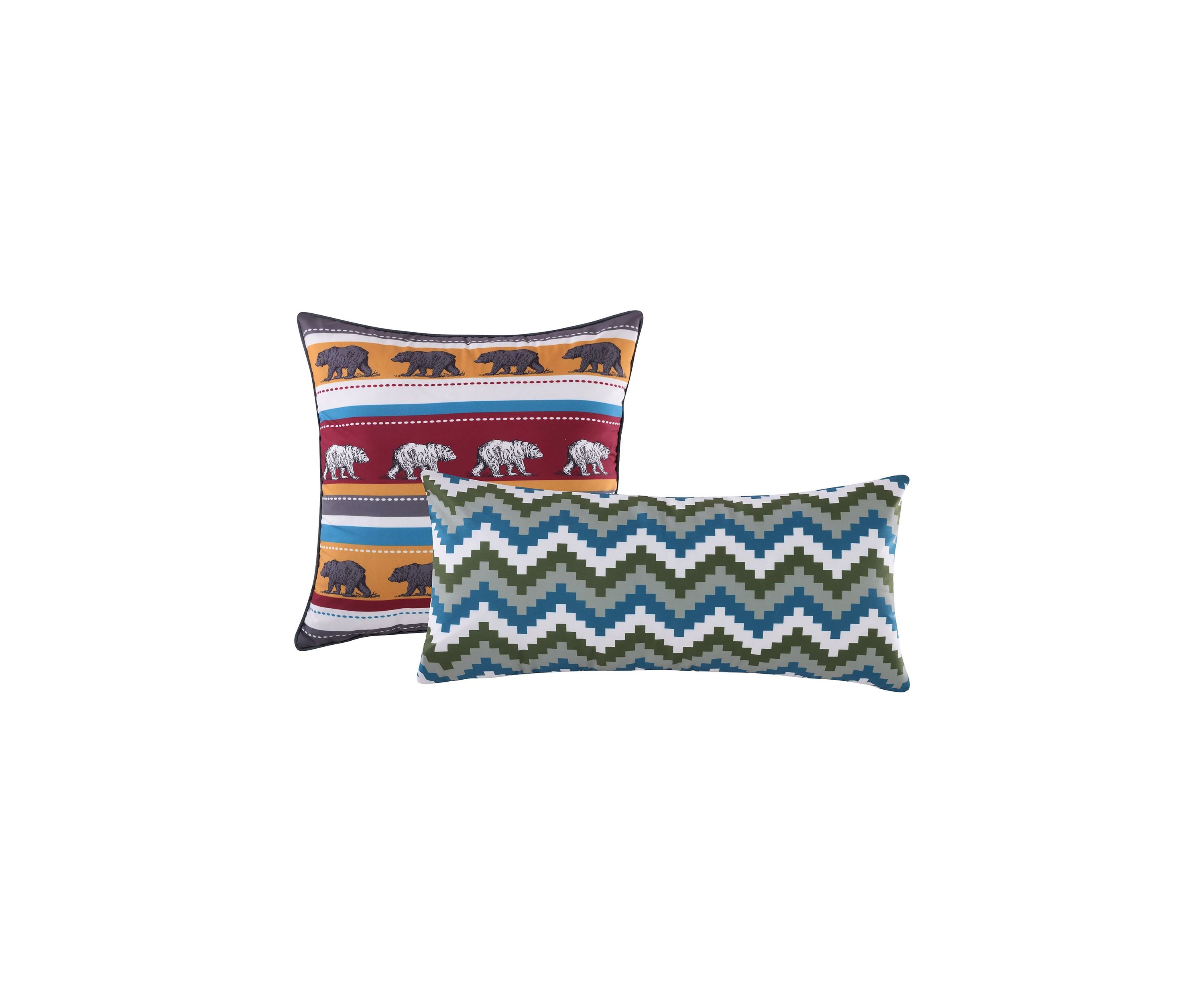 Black Bear Lodge Decorative Pillow Pair