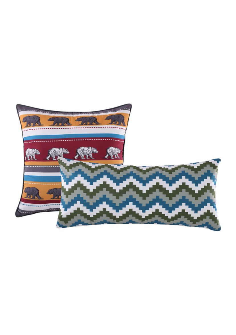 Black Bear Lodge Decorative Pillow Pair