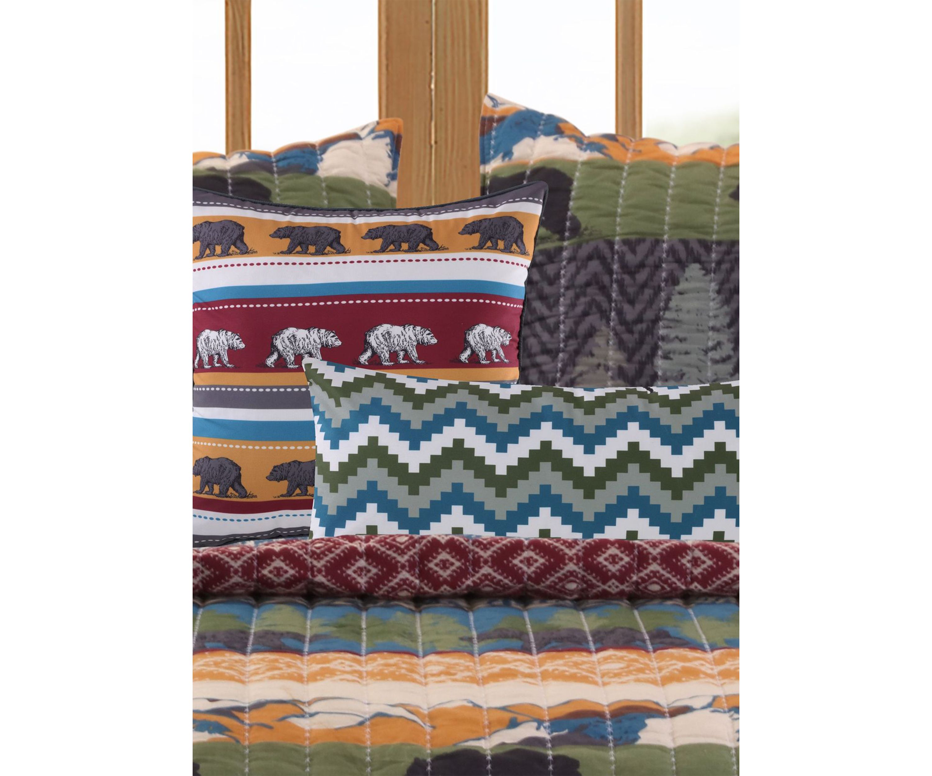 Black Bear Lodge Decorative Pillow Pair