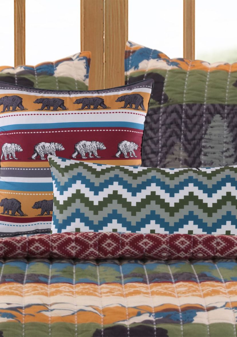 Black Bear Lodge Decorative Pillow Pair