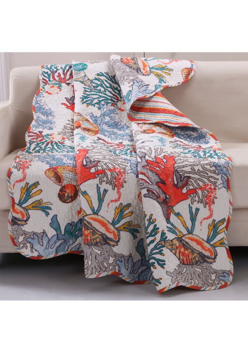 Atlantis Coral Throw