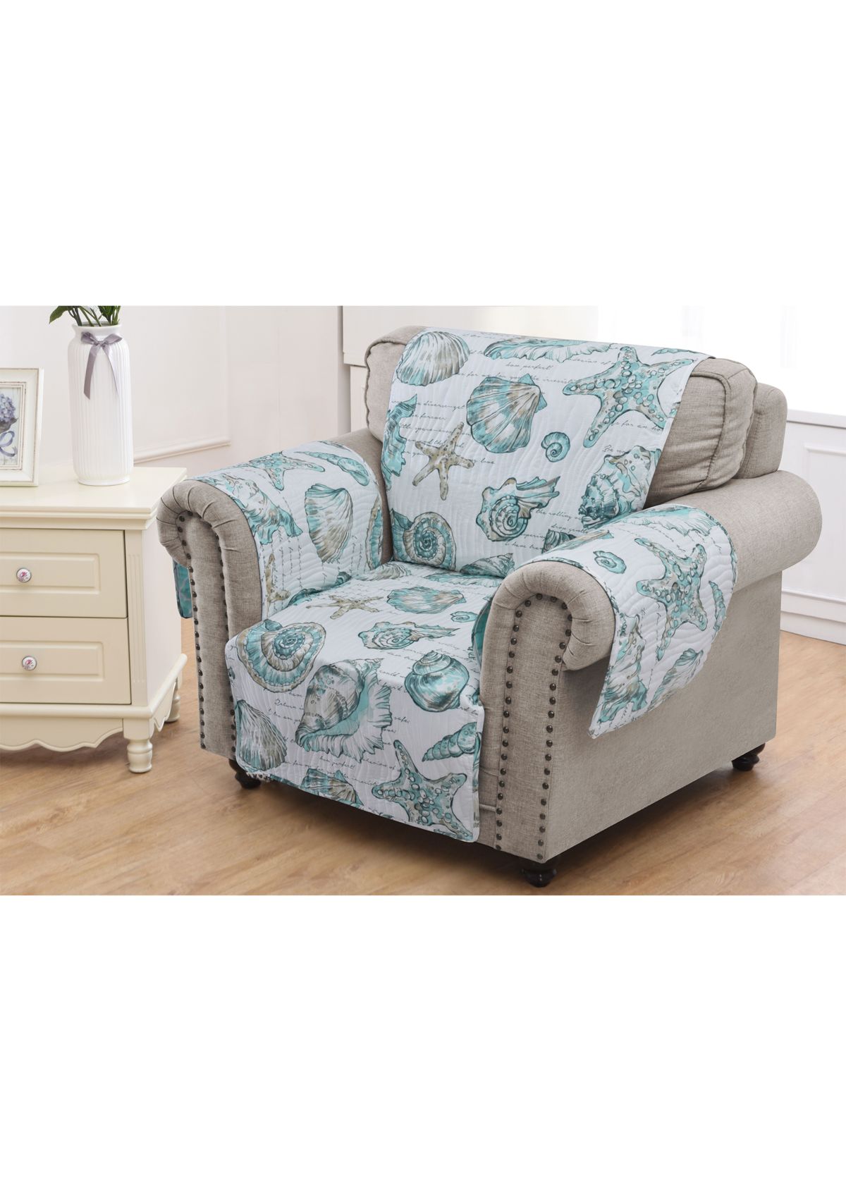 Cruz White Armchair Furniture Protector