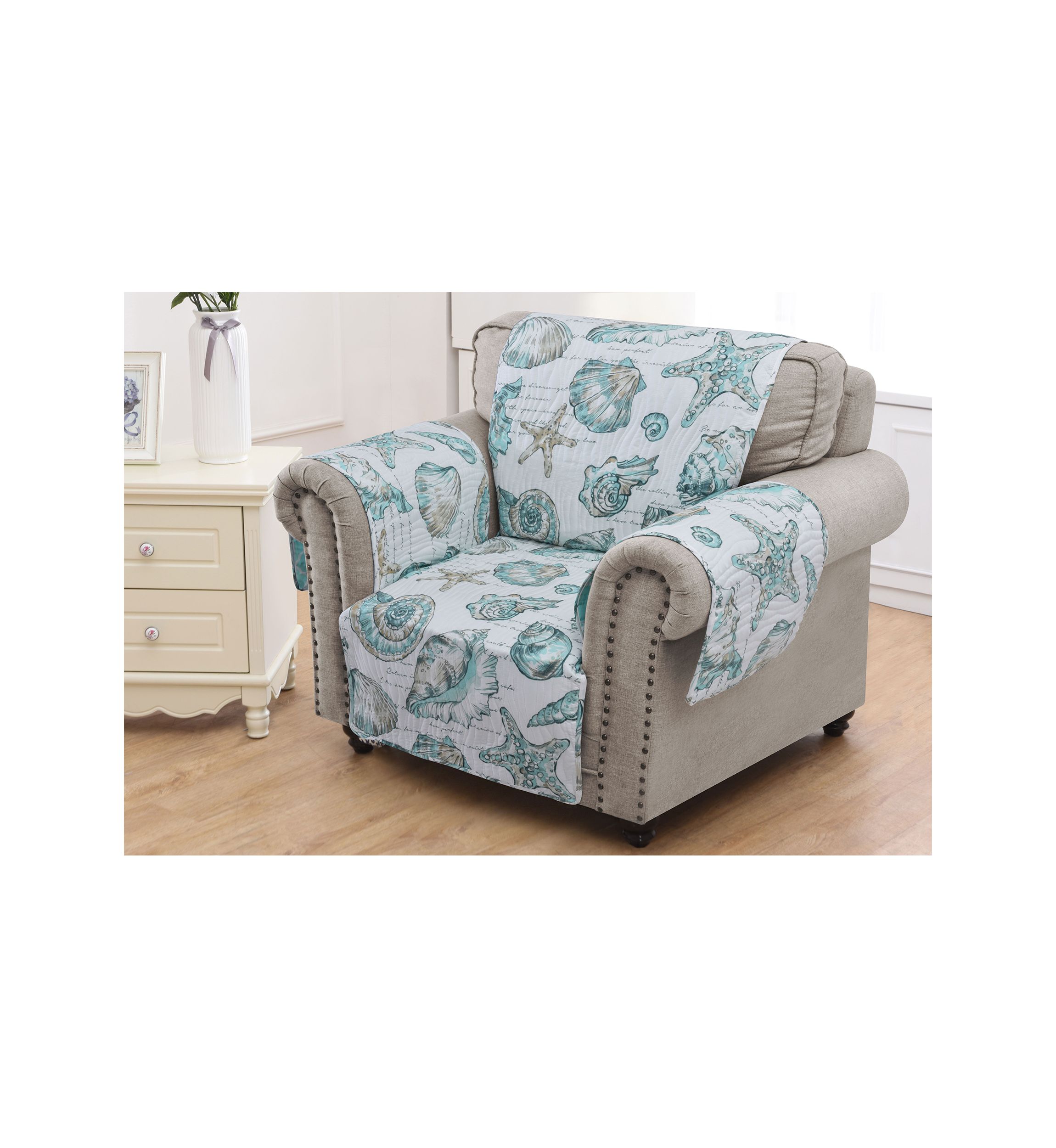 Cruz White Armchair Furniture Protector