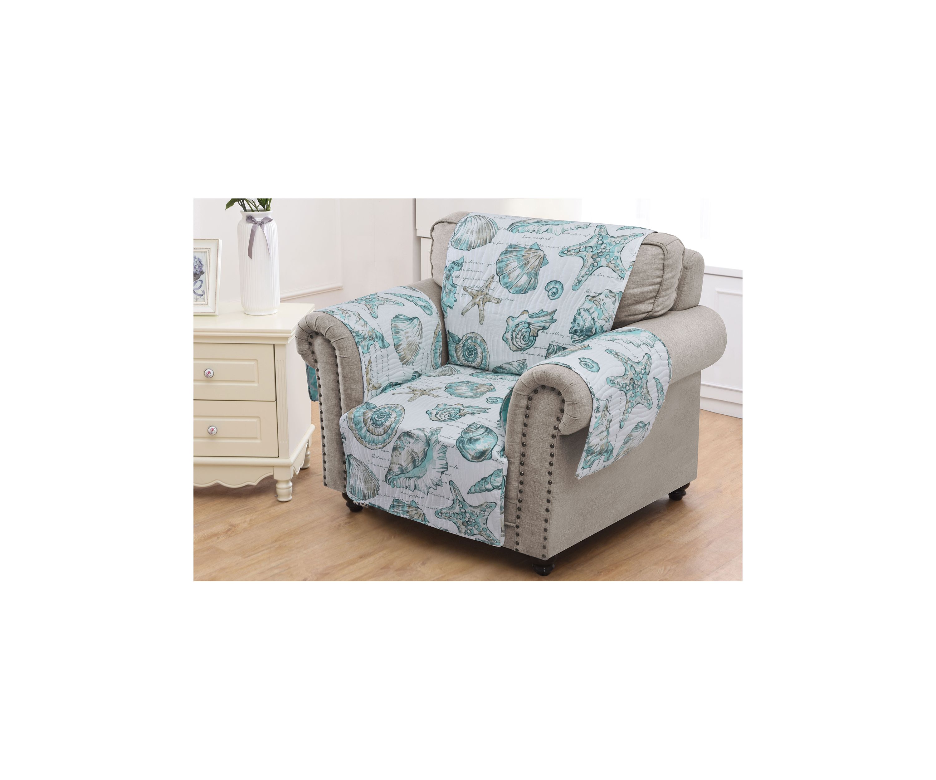 Cruz White Armchair Furniture Protector