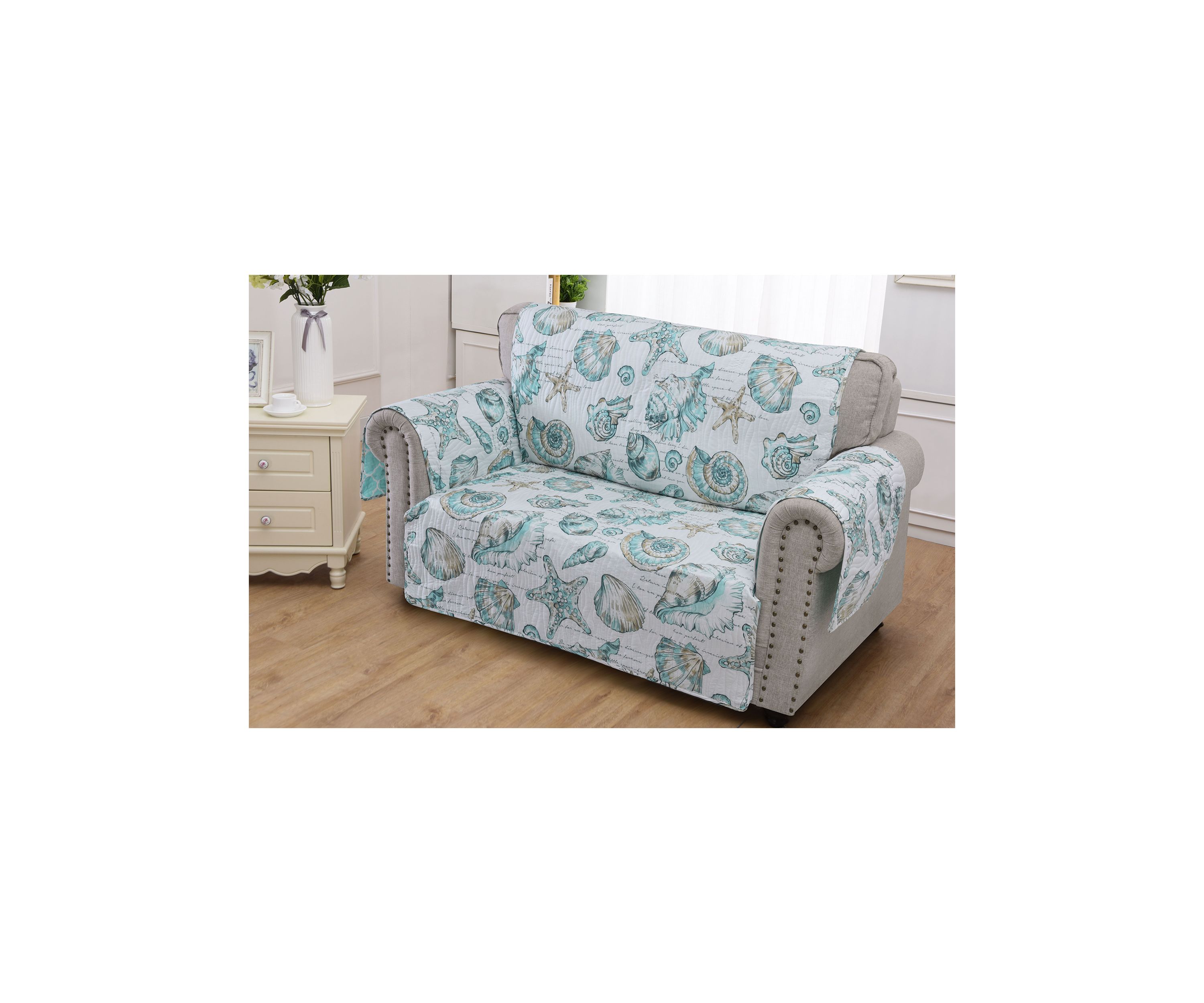 Cruz White Loveseat Furniture Protector