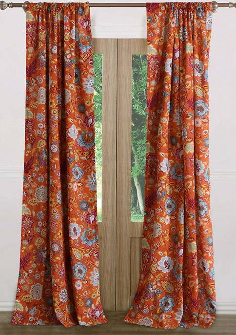 Greenland Home Fashions Astoria Spice Window Panel Pair