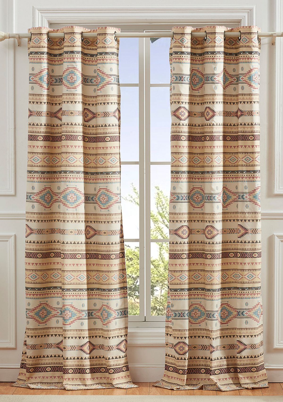 Phoenix Tan Window Panel Pair