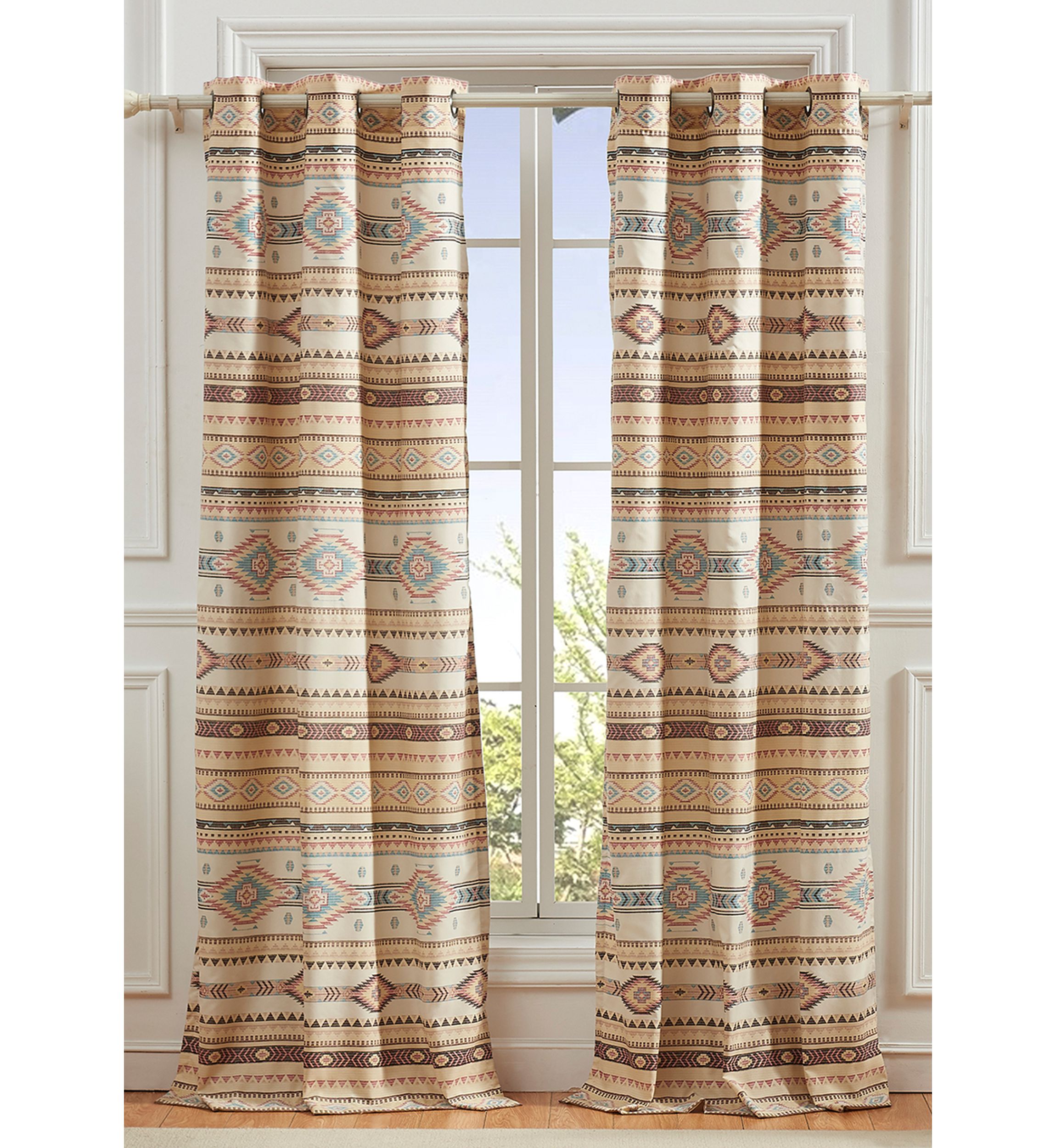 Phoenix Tan Window Panel Pair