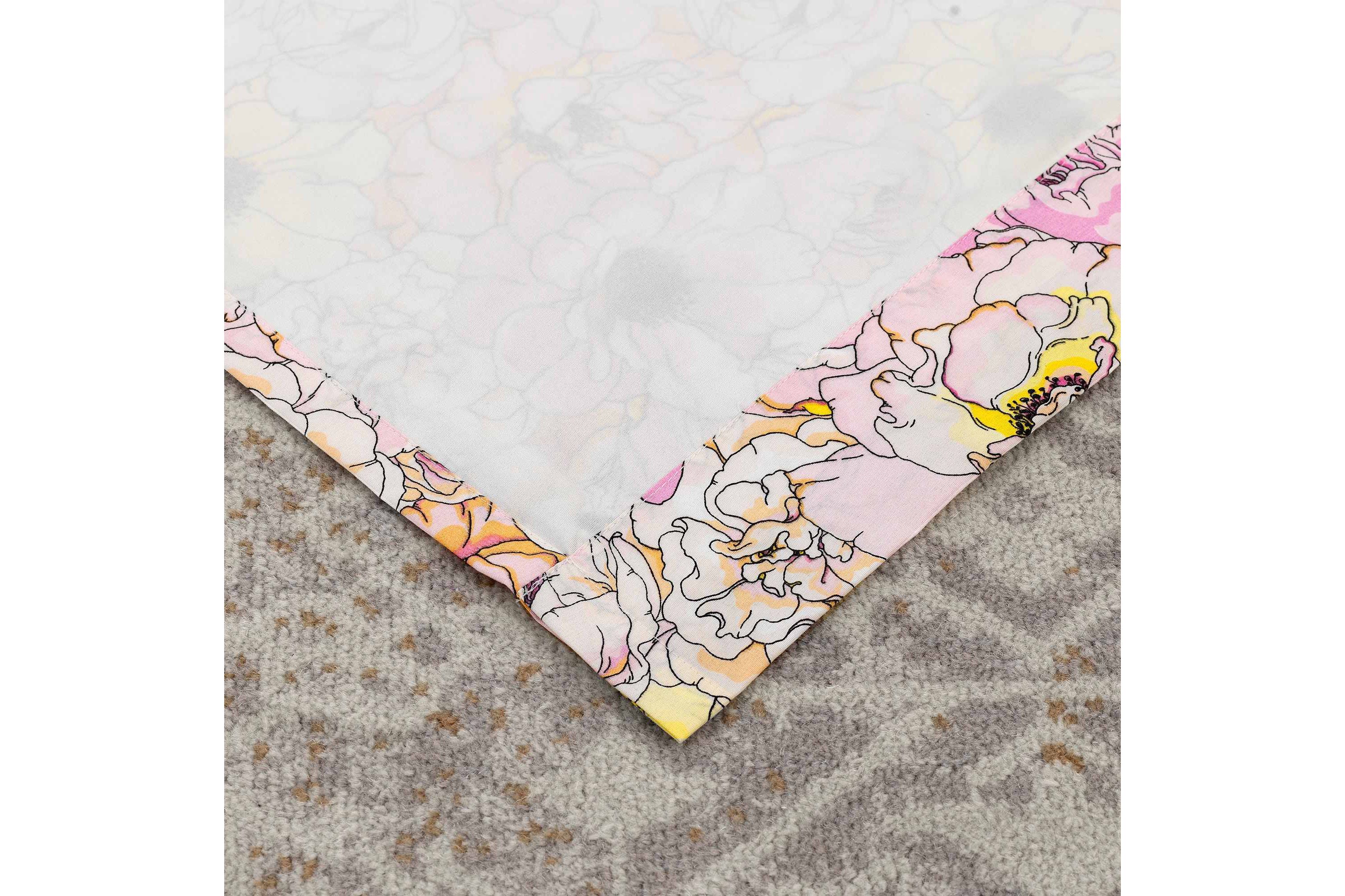 Misty Bloom Window Panel Pair