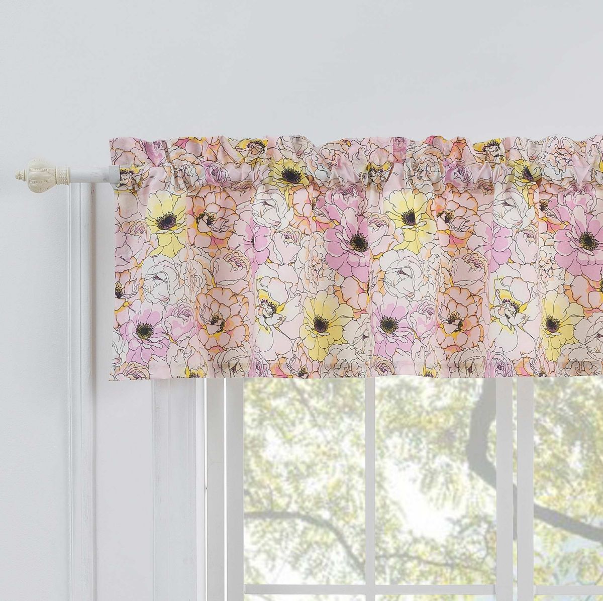 Misty Bloom Window Valance