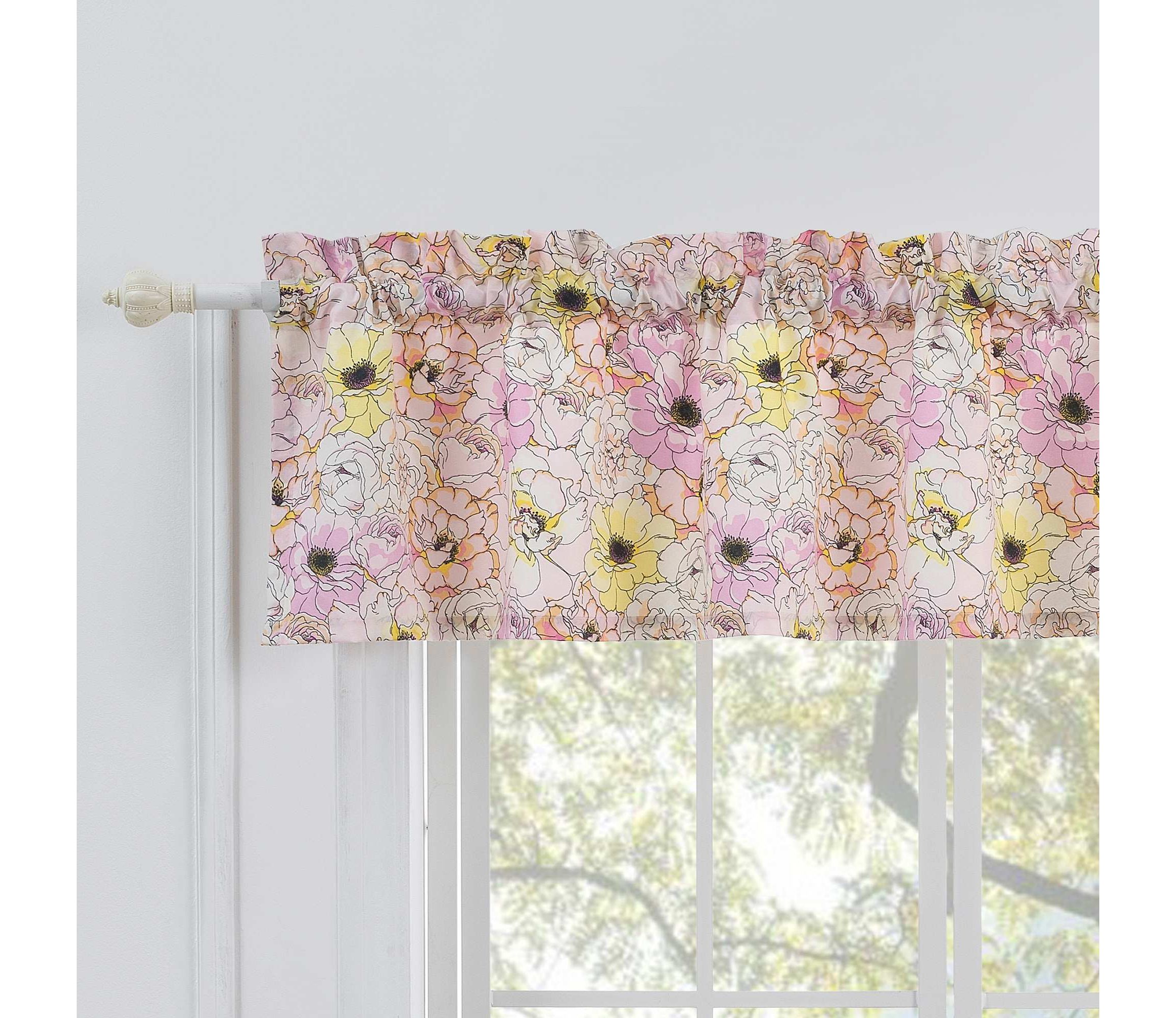 Misty Bloom Window Valance