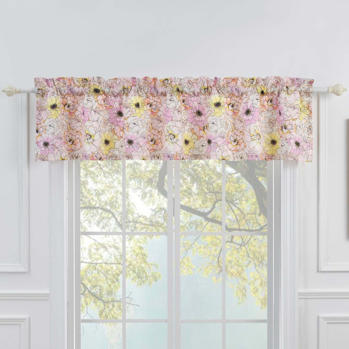 Misty Bloom Window Valance