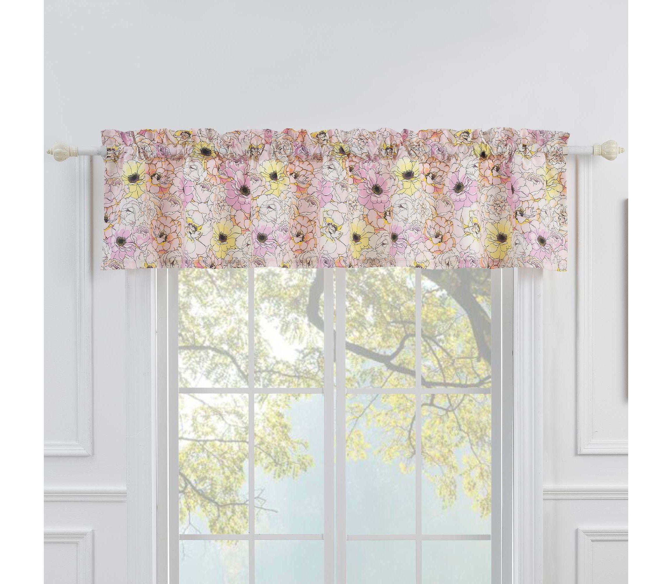 Misty Bloom Window Valance