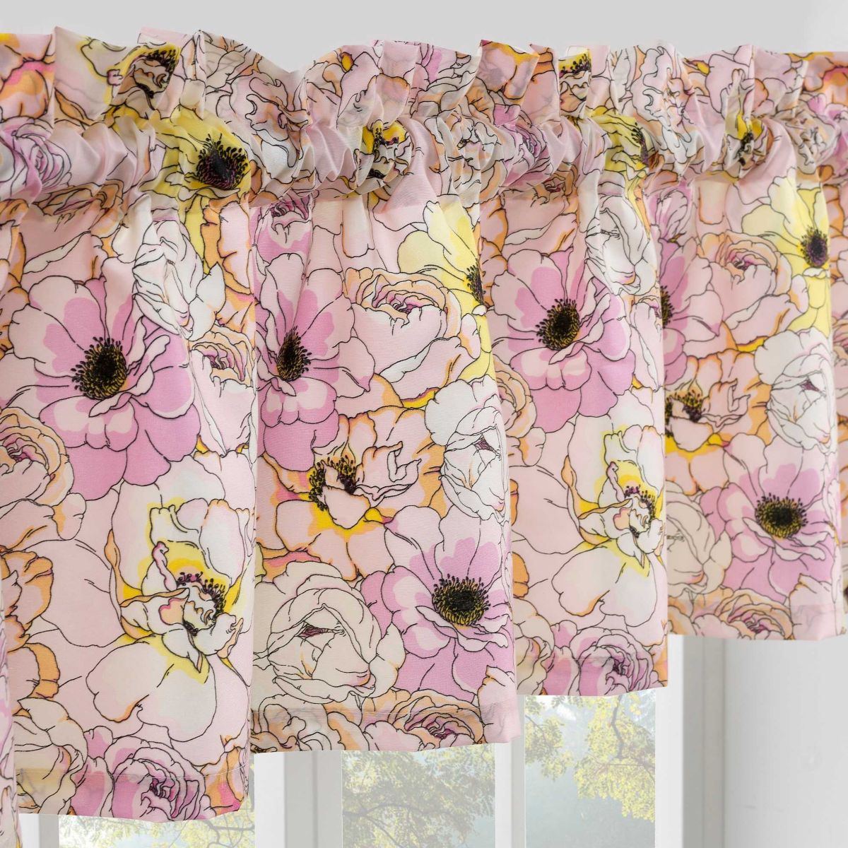 Misty Bloom Window Valance