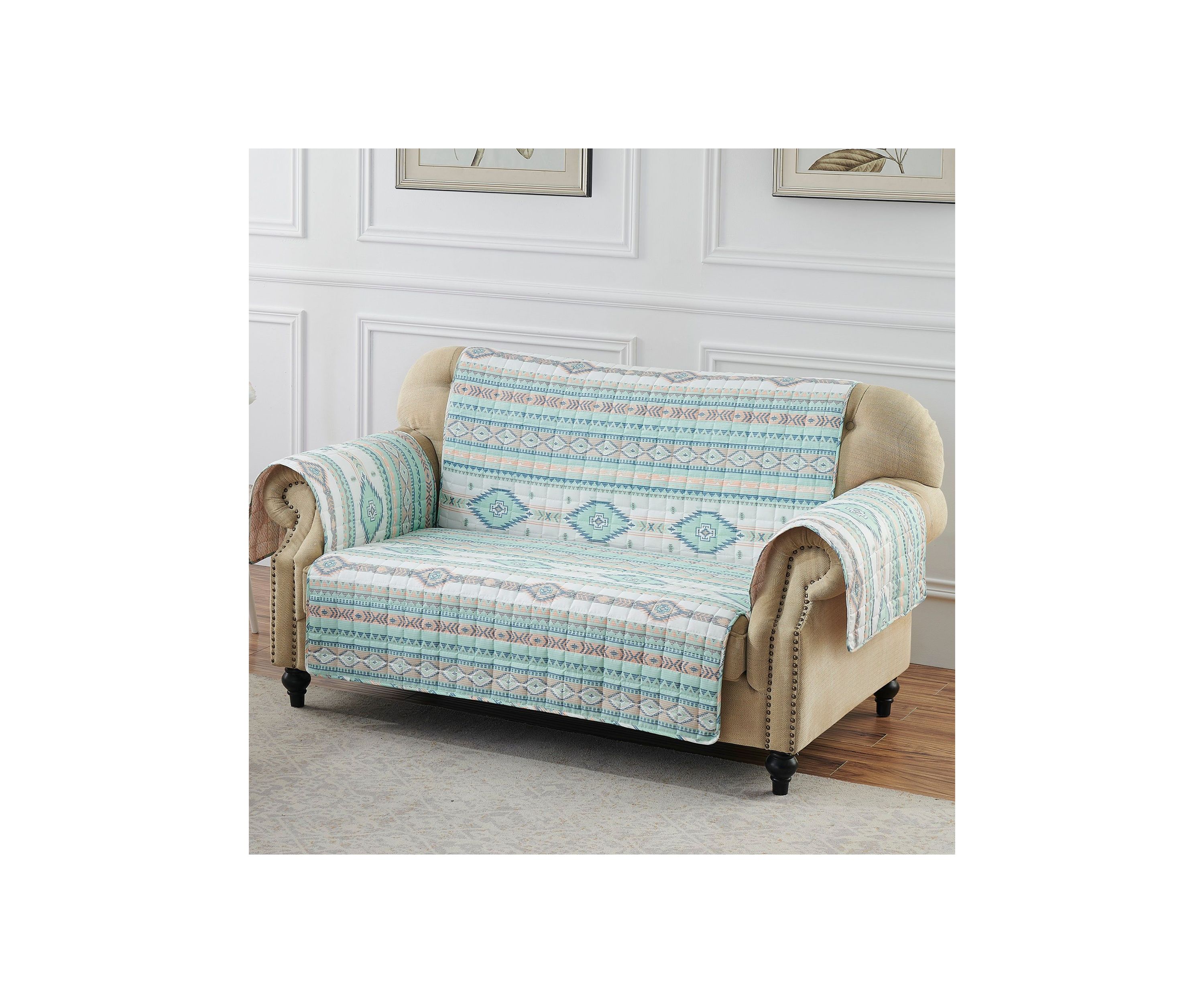 Phoenix Turquoise Loveseat Furniture Protector