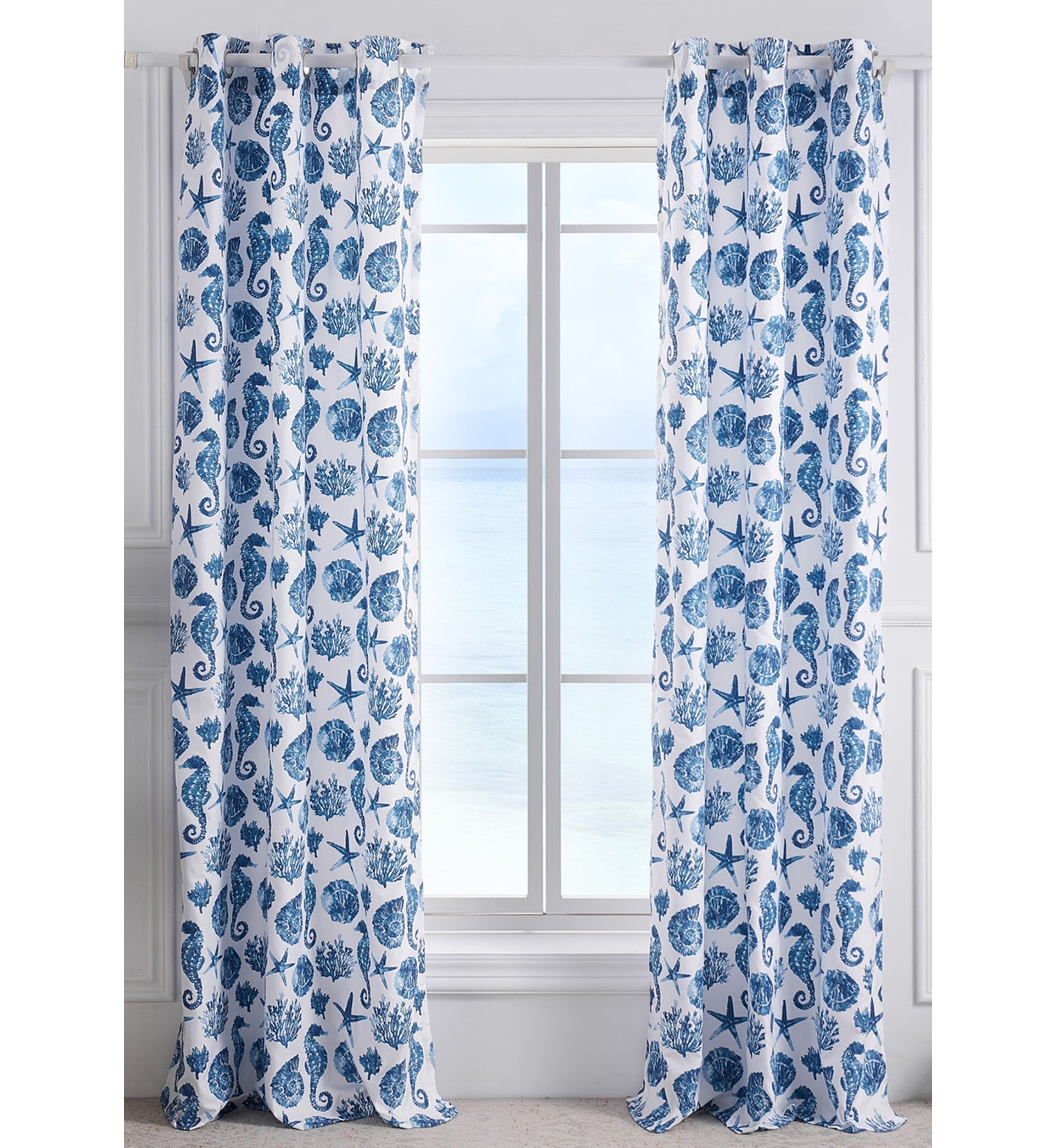 Pebble Beach Window Panel Pair