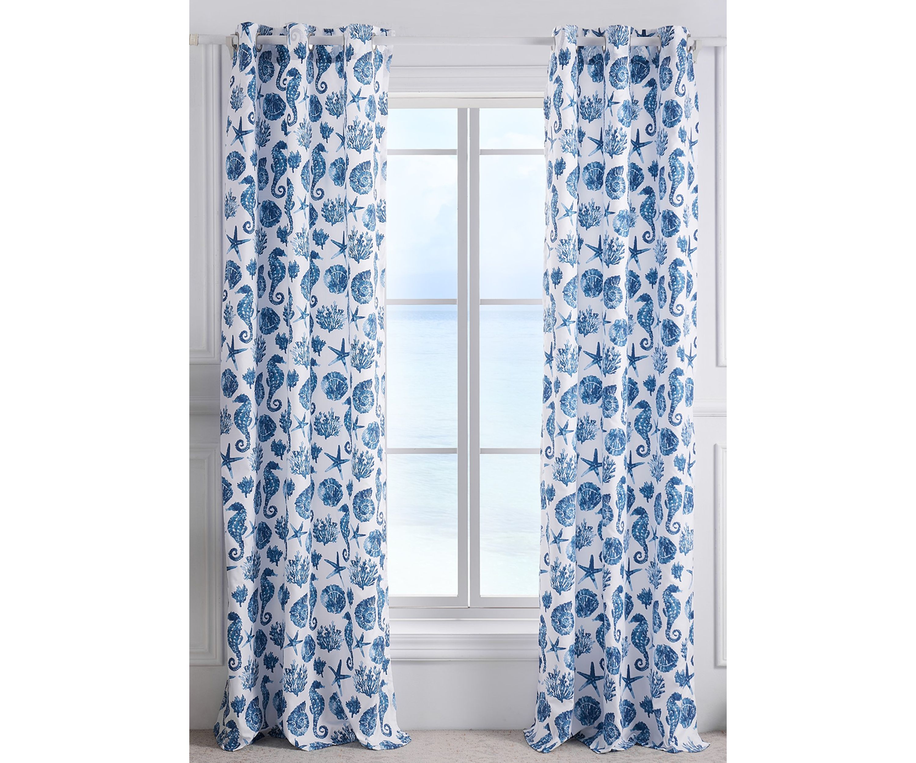 Pebble Beach Window Panel Pair