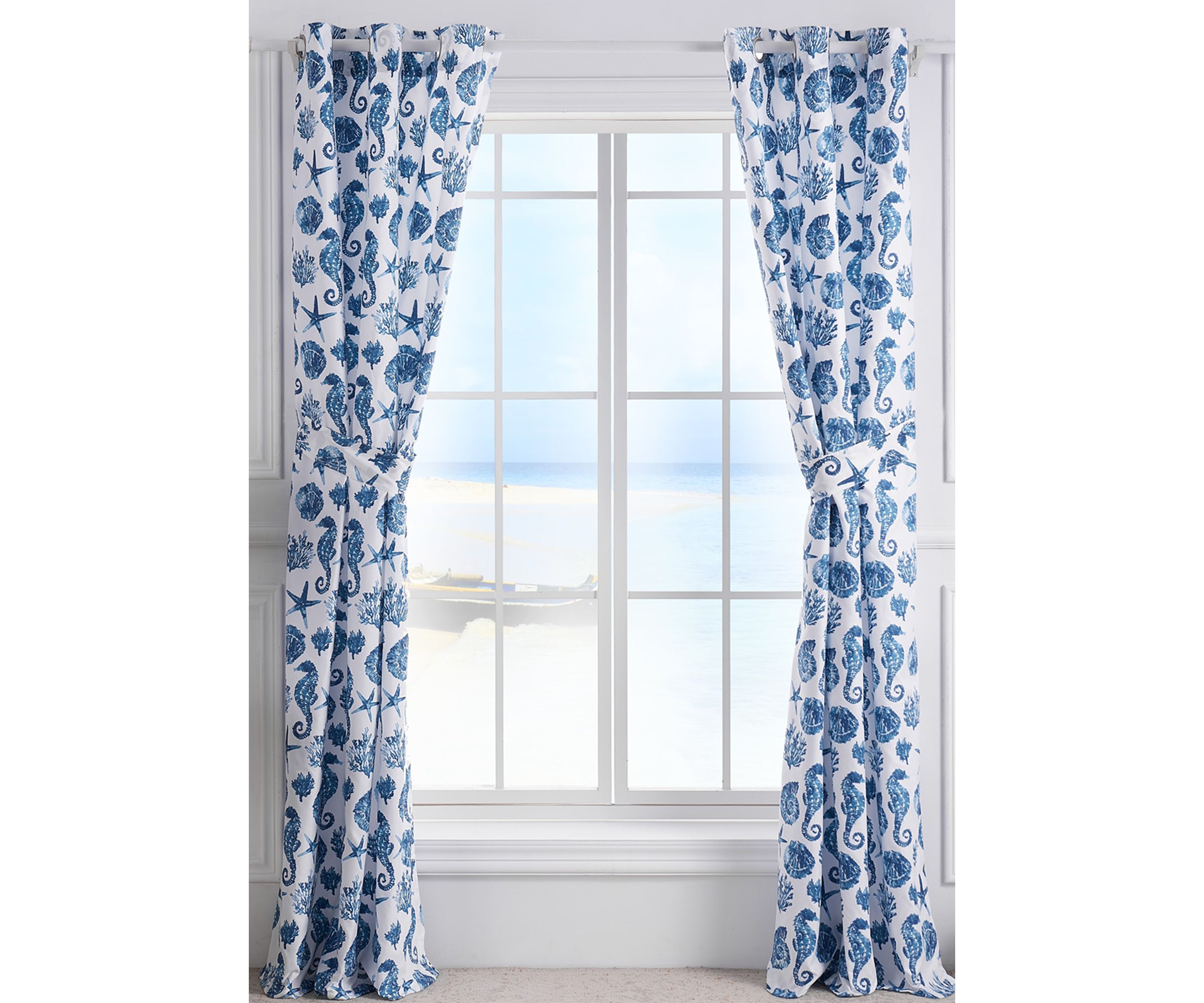 Pebble Beach Window Panel Pair