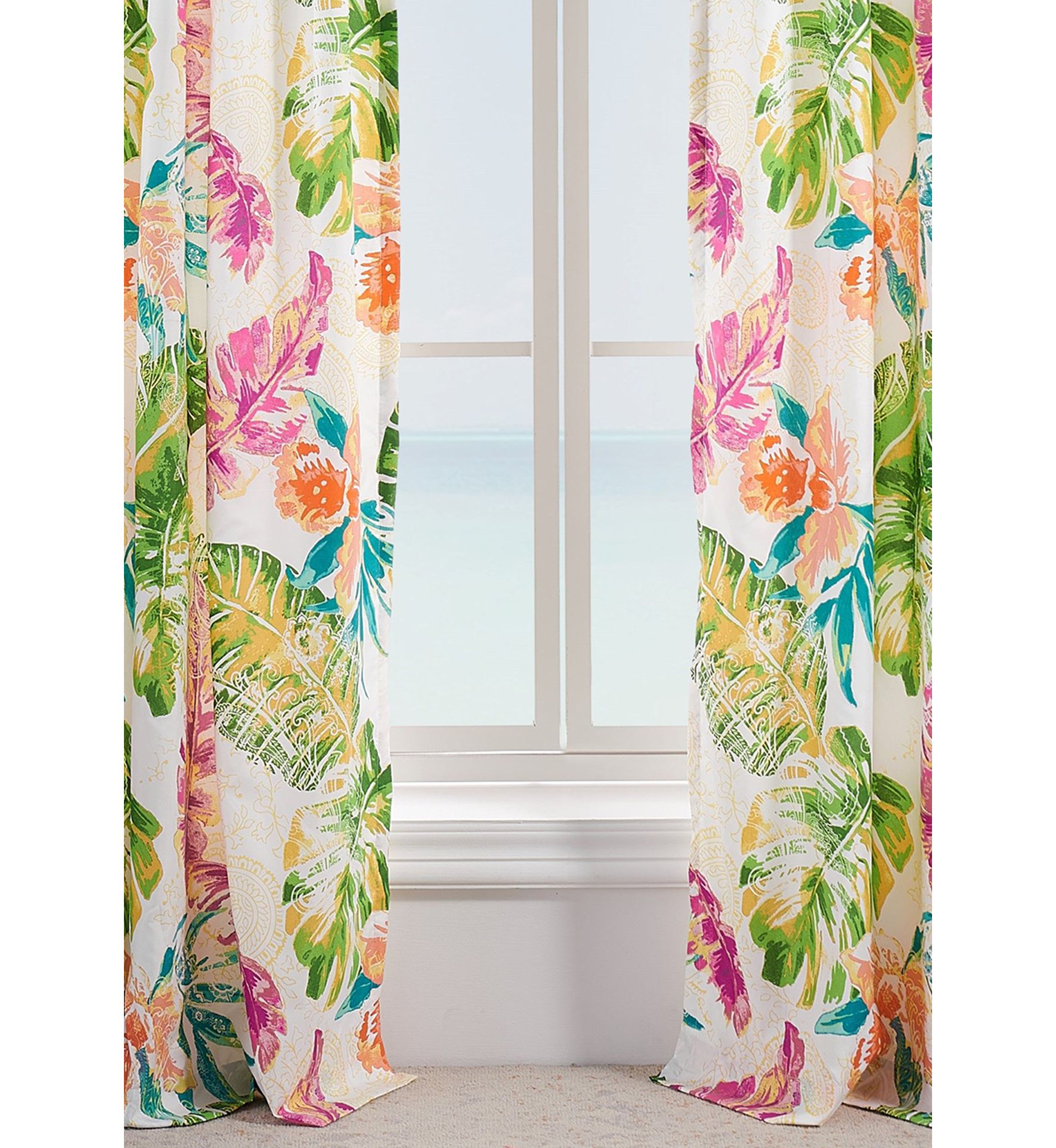 Tropics Window Panel Pair