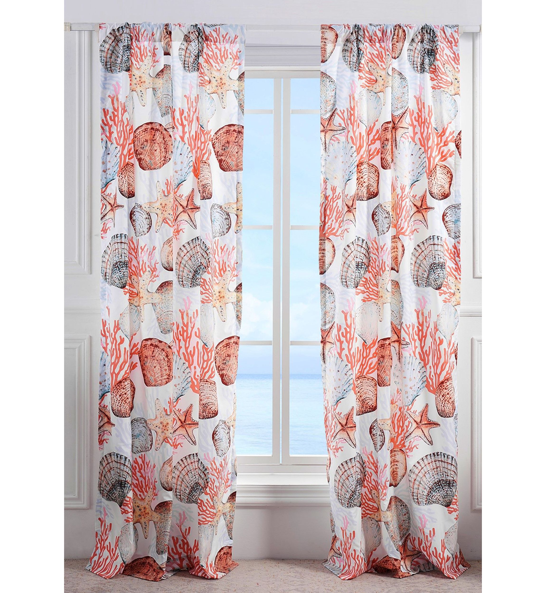 Beach Days Window Panel Pair