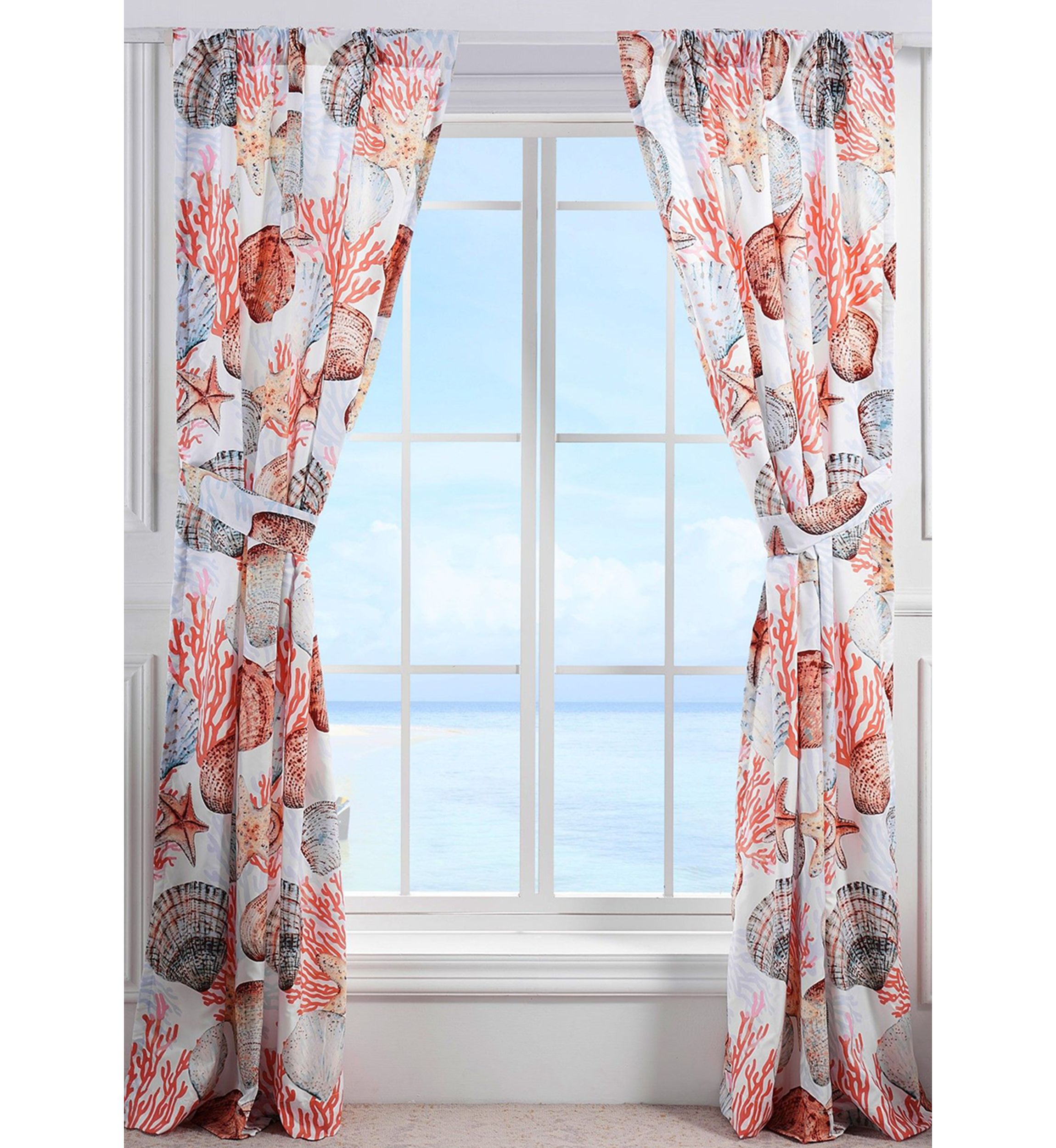 Beach Days Window Panel Pair