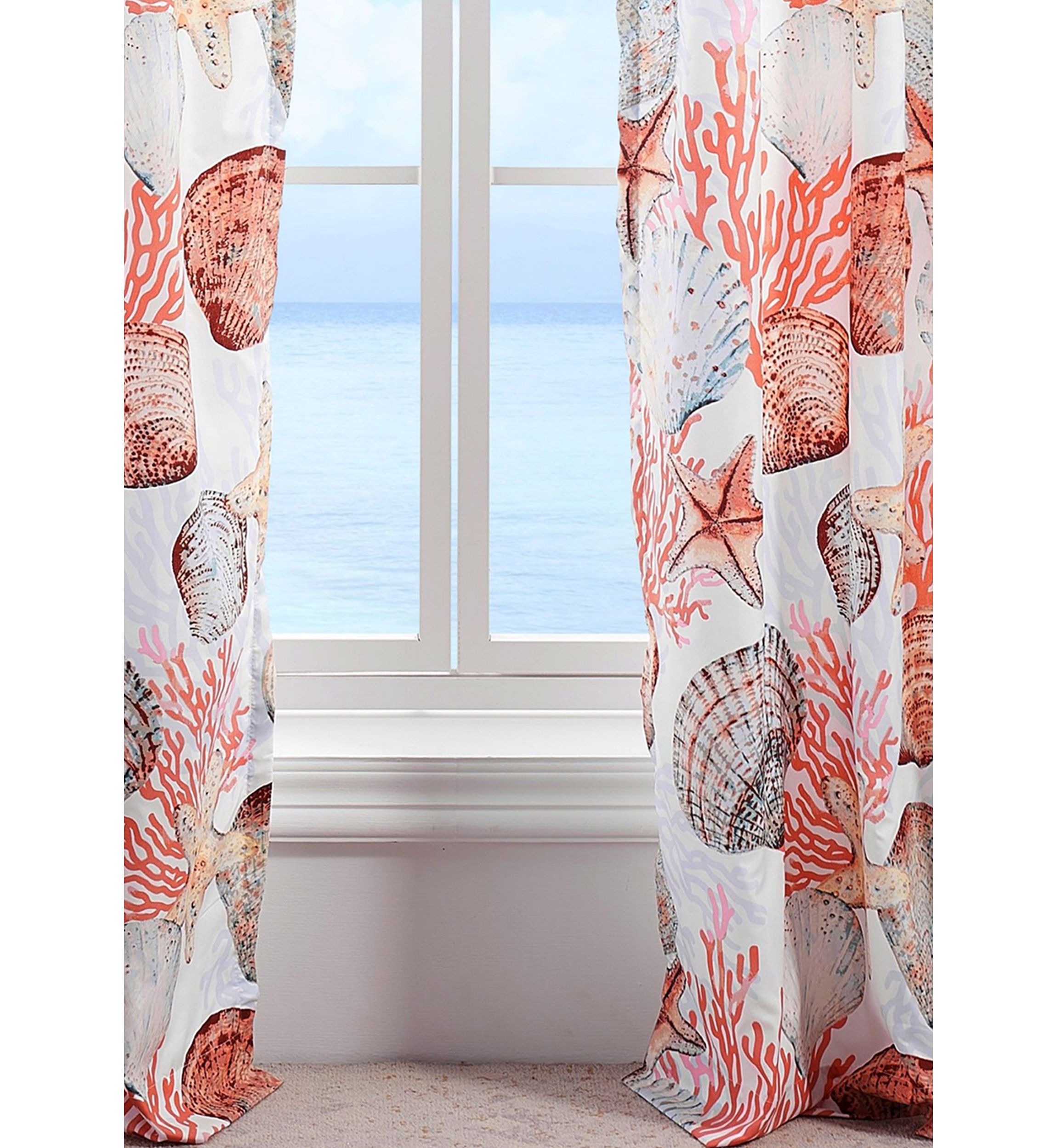 Beach Days Window Panel Pair