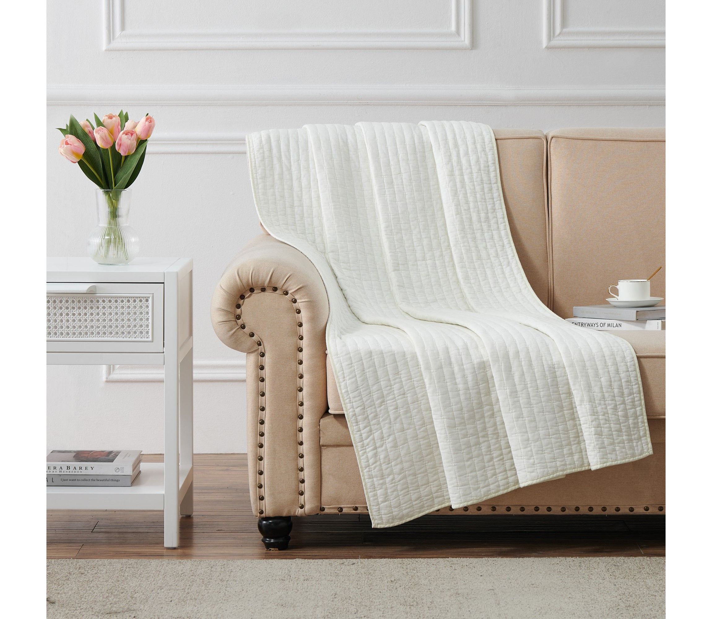 Monterrey Antique White Throw