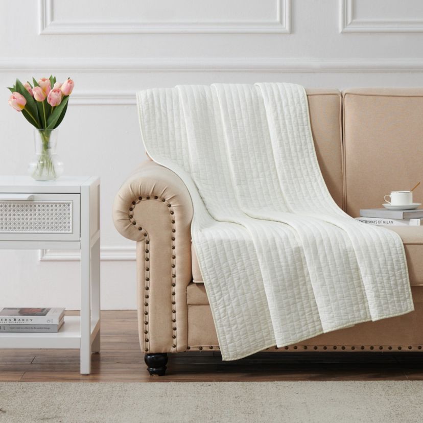 Monterrey Antique White Throw