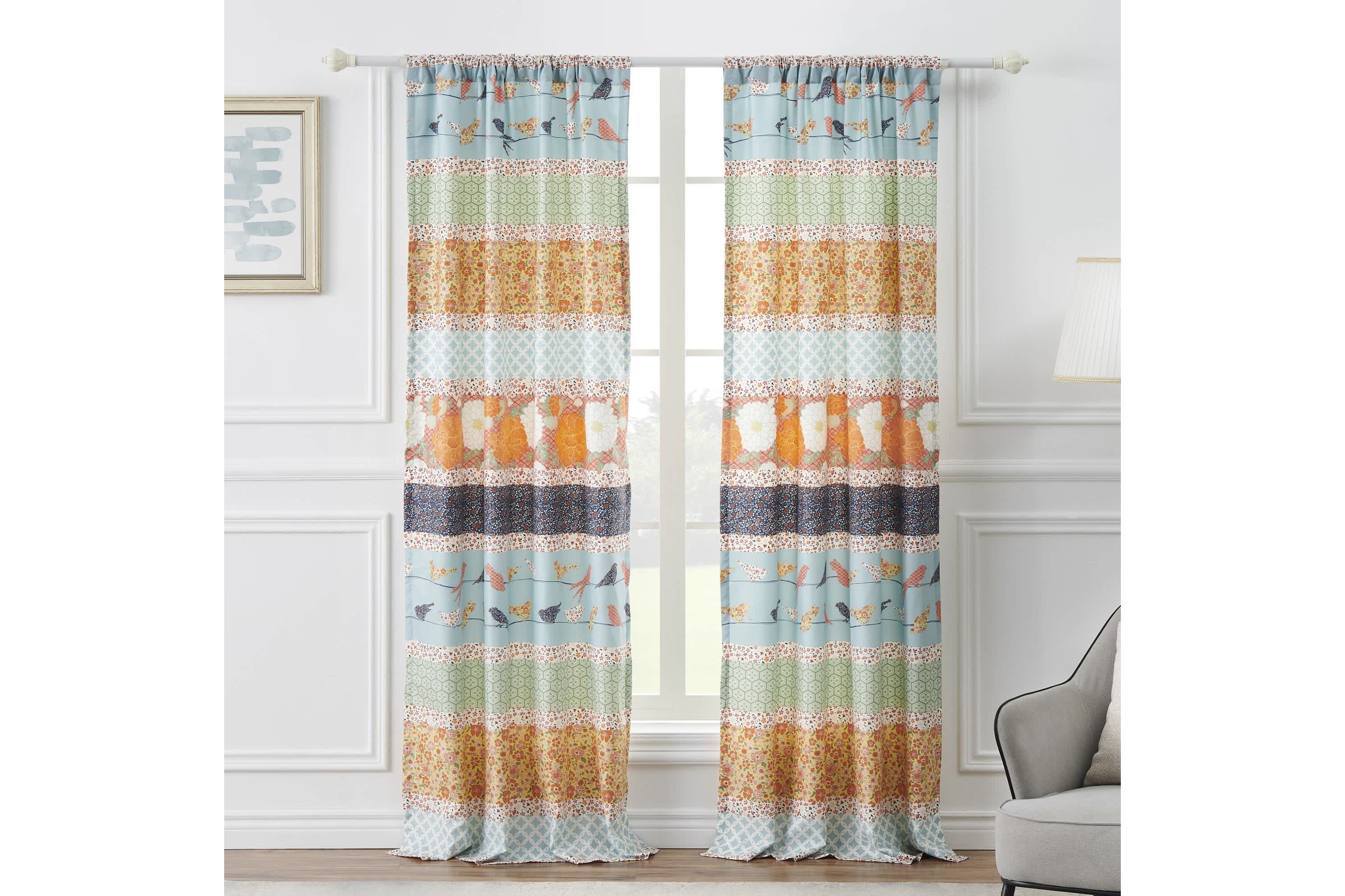 Carlie Stripe Window Panel Pair