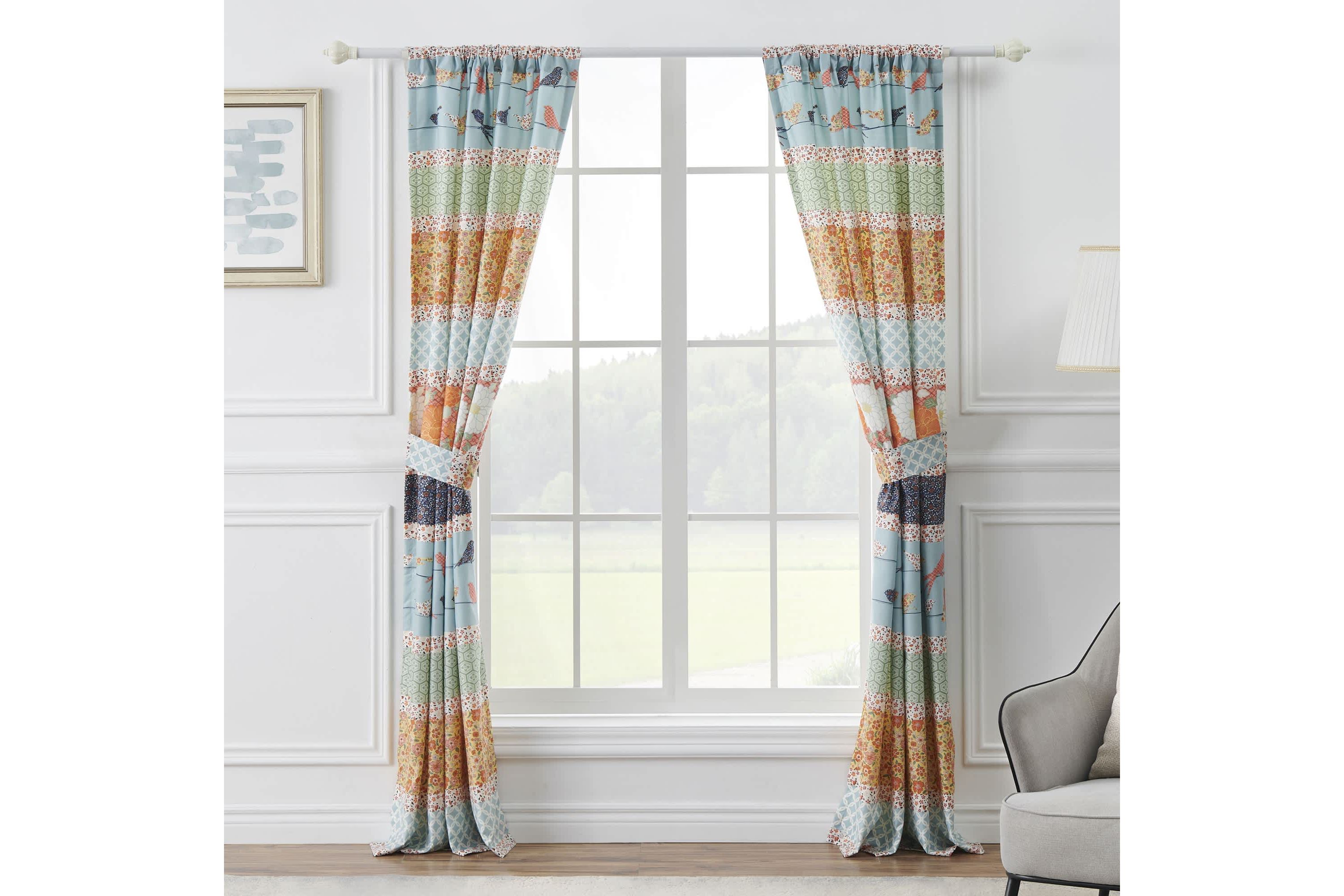 Carlie Stripe Window Panel Pair