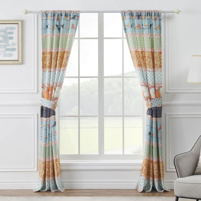 Carlie Stripe Window Panel Pair