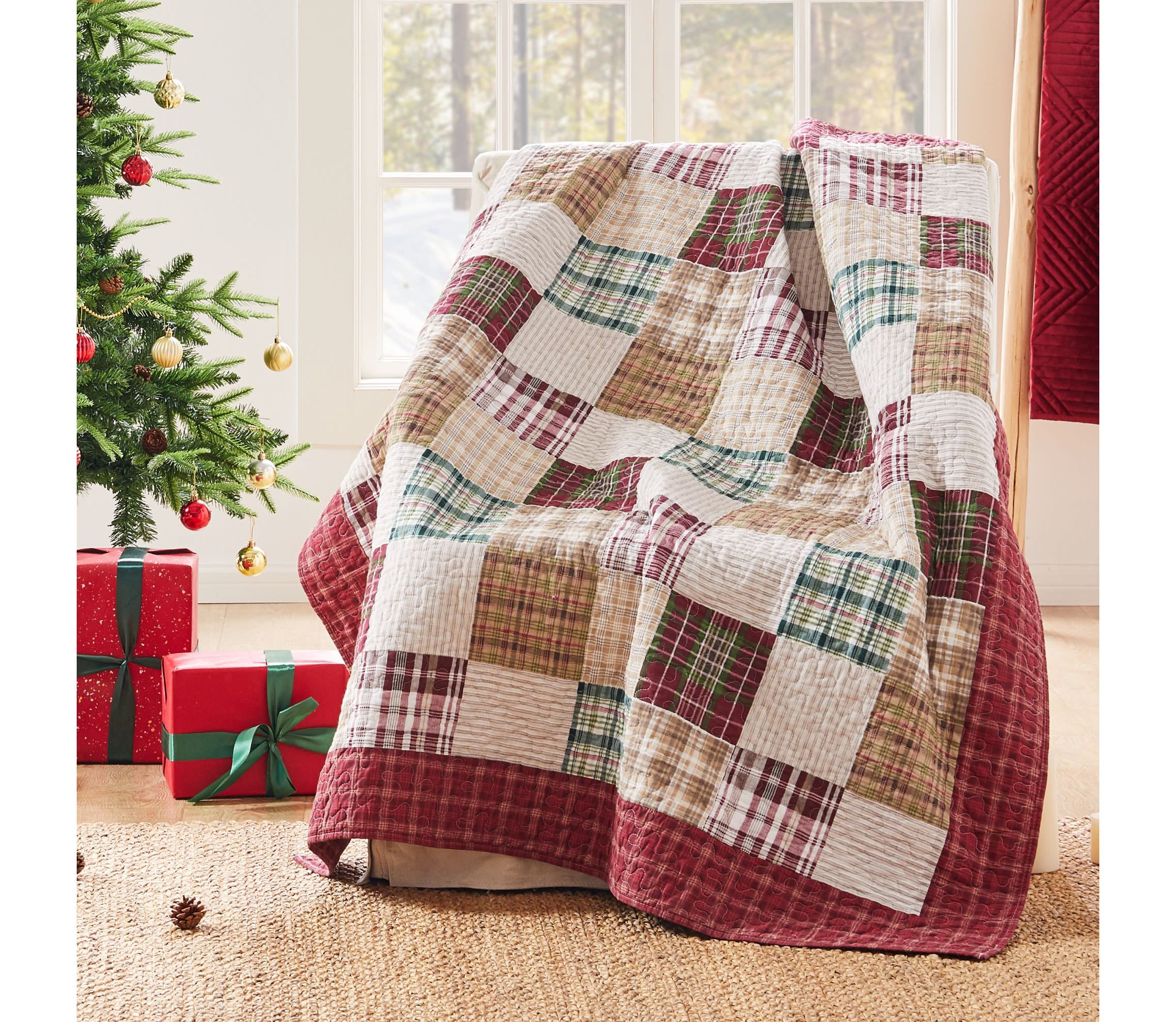Oxford Red Throw