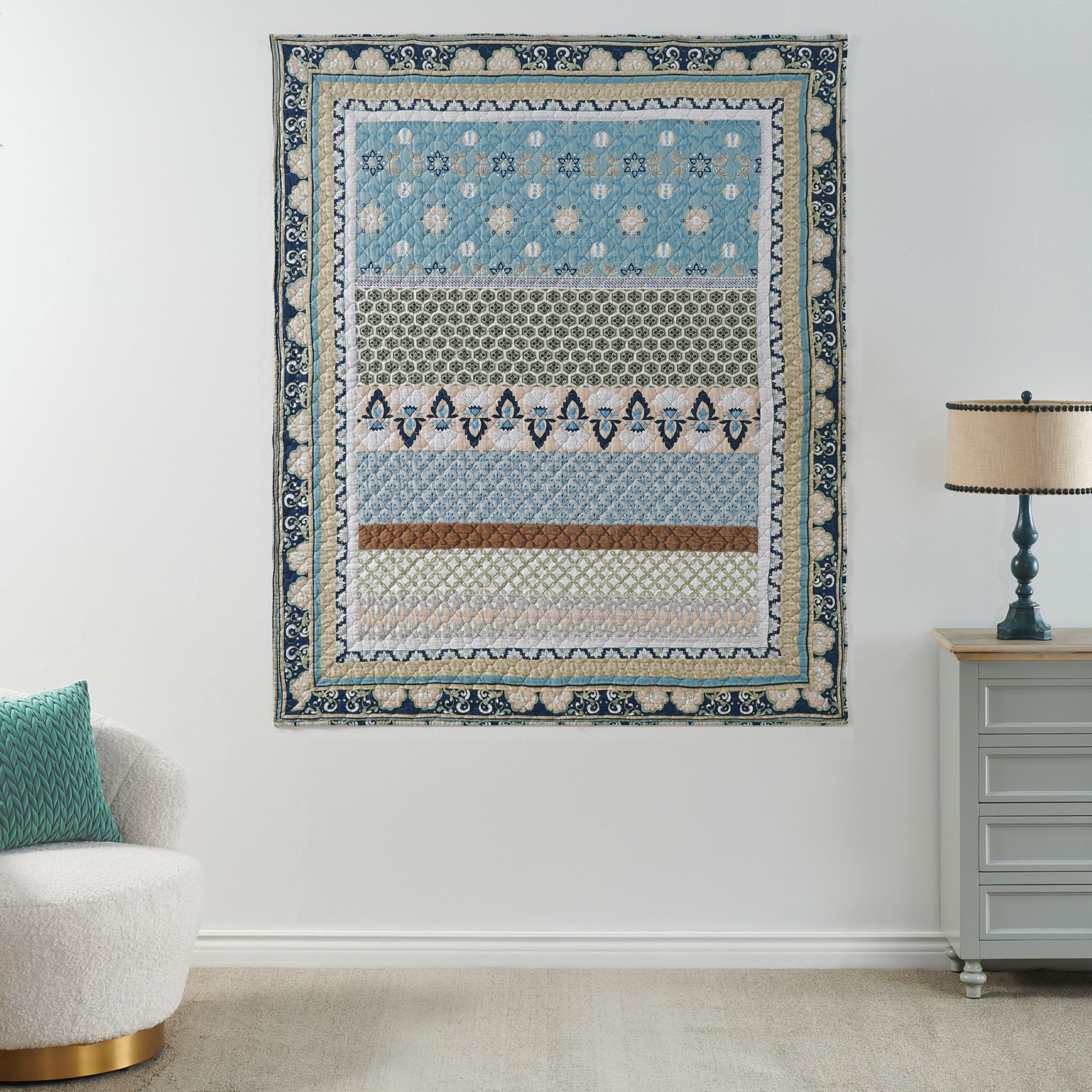 Thalia Blue Throw