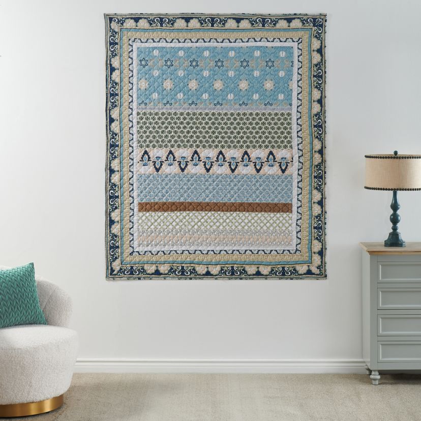 Thalia Blue Throw