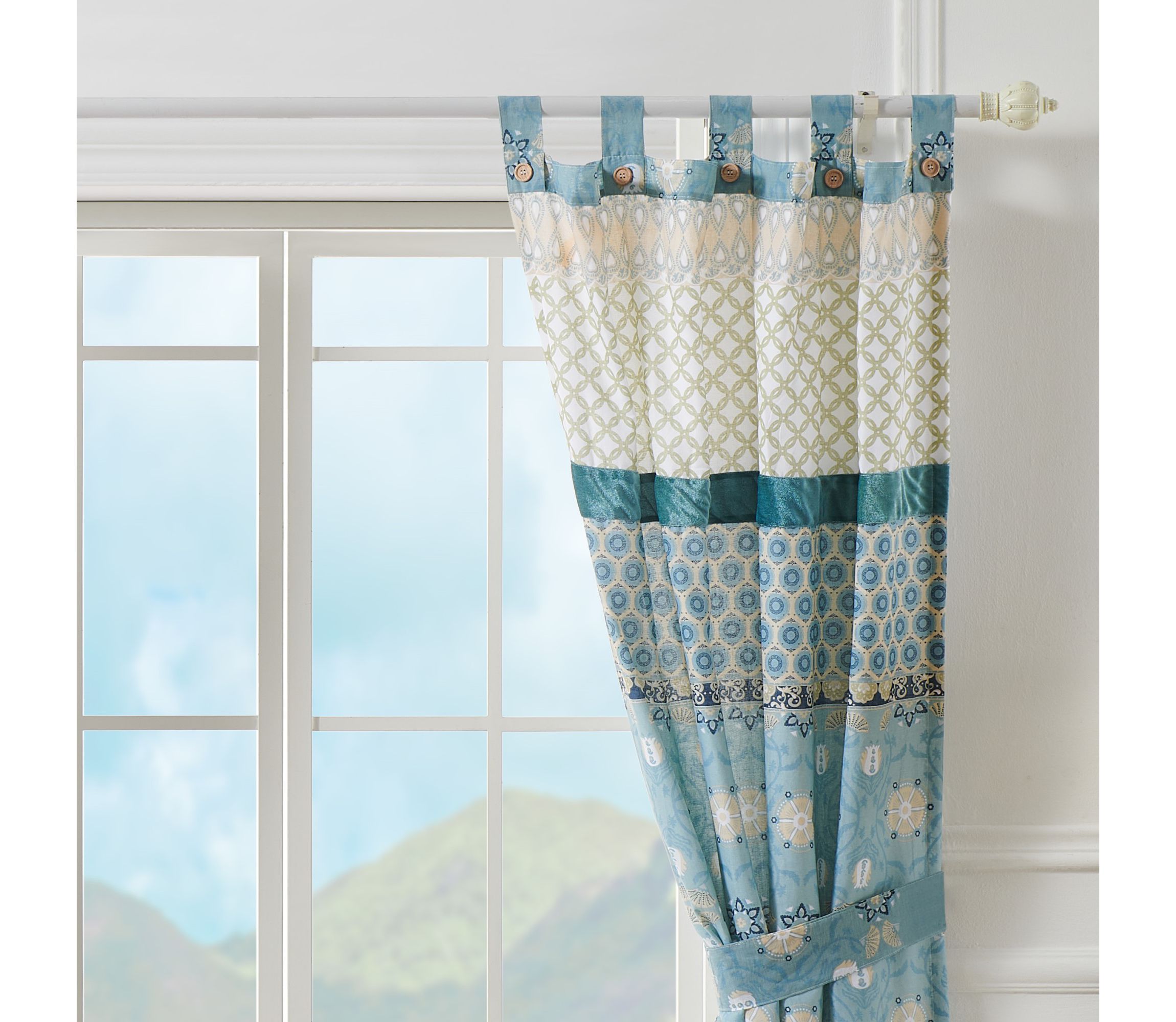Thalia Blue Panel Pair