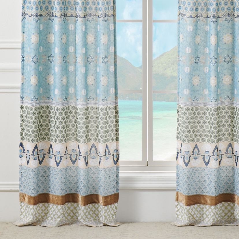 Thalia Blue Panel Pair