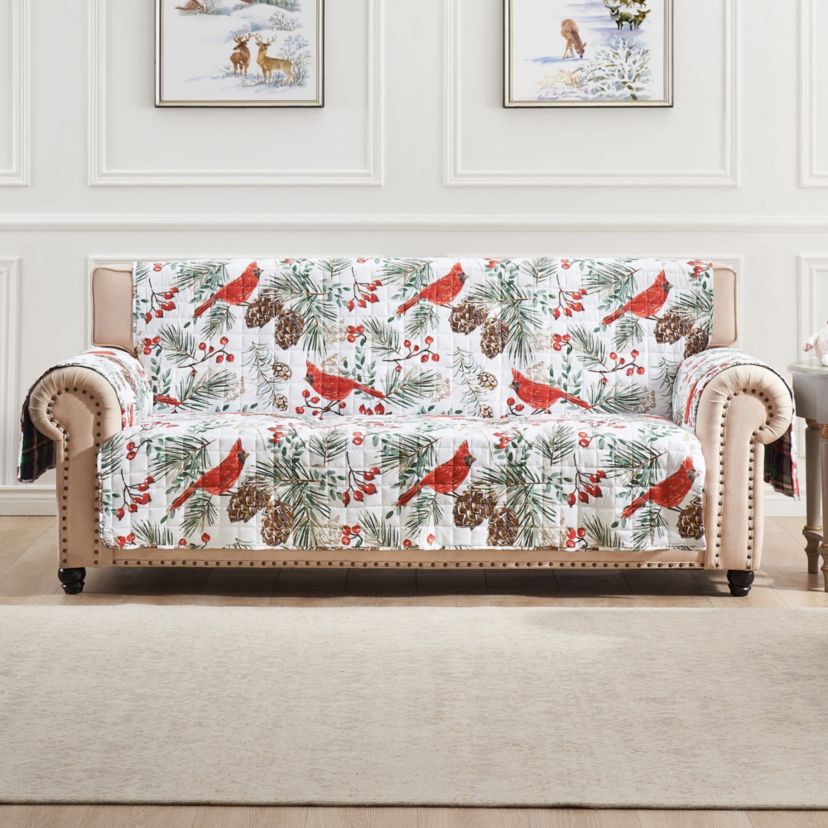 Cardinal Plaid Furniture Protector Sofa