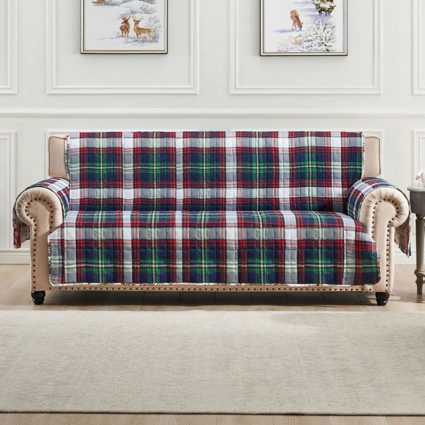 Cardinal Plaid Furniture Protector Sofa