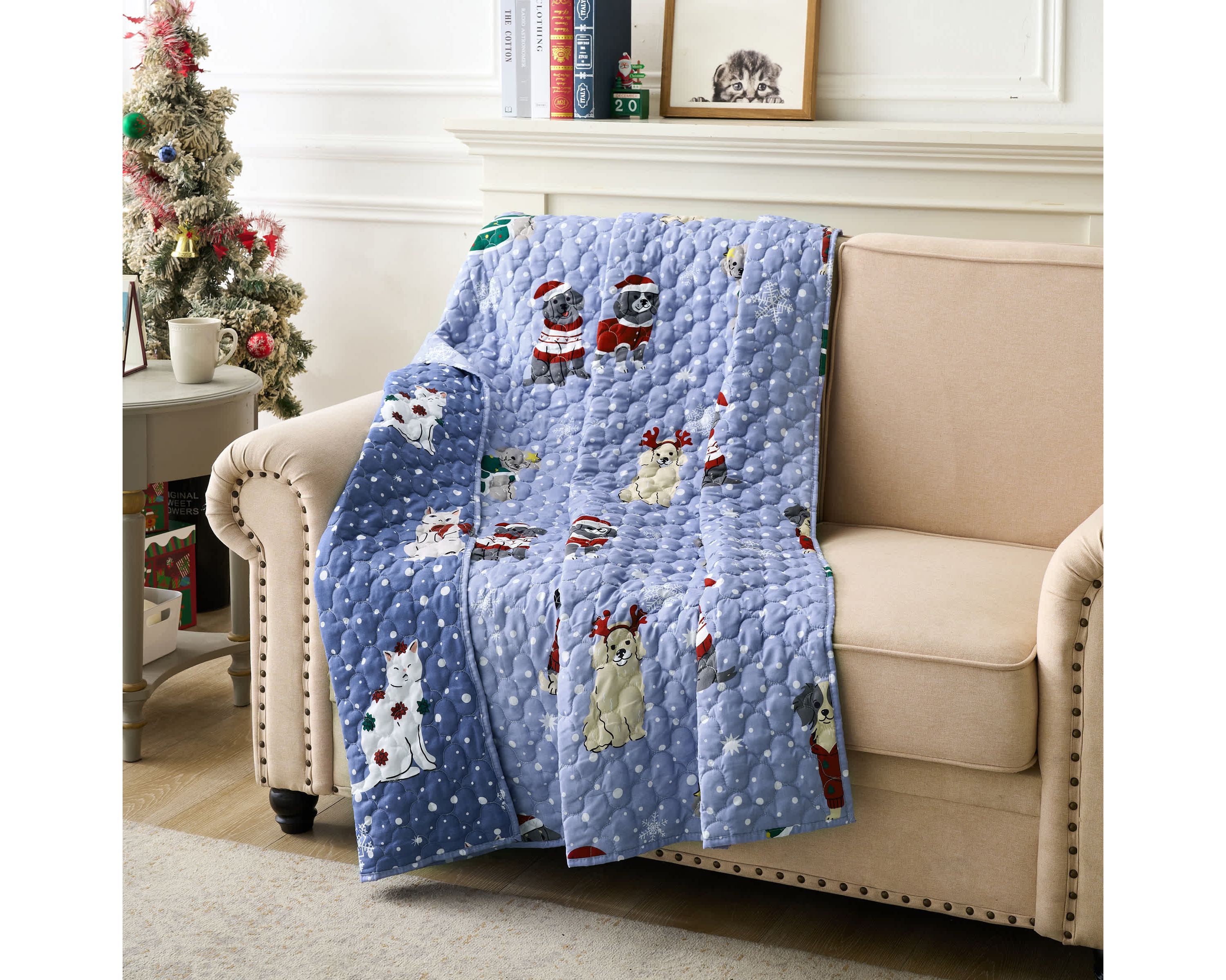 Winter Whiskers Throw