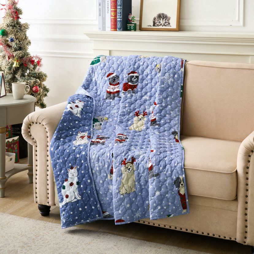 Winter Whiskers Throw