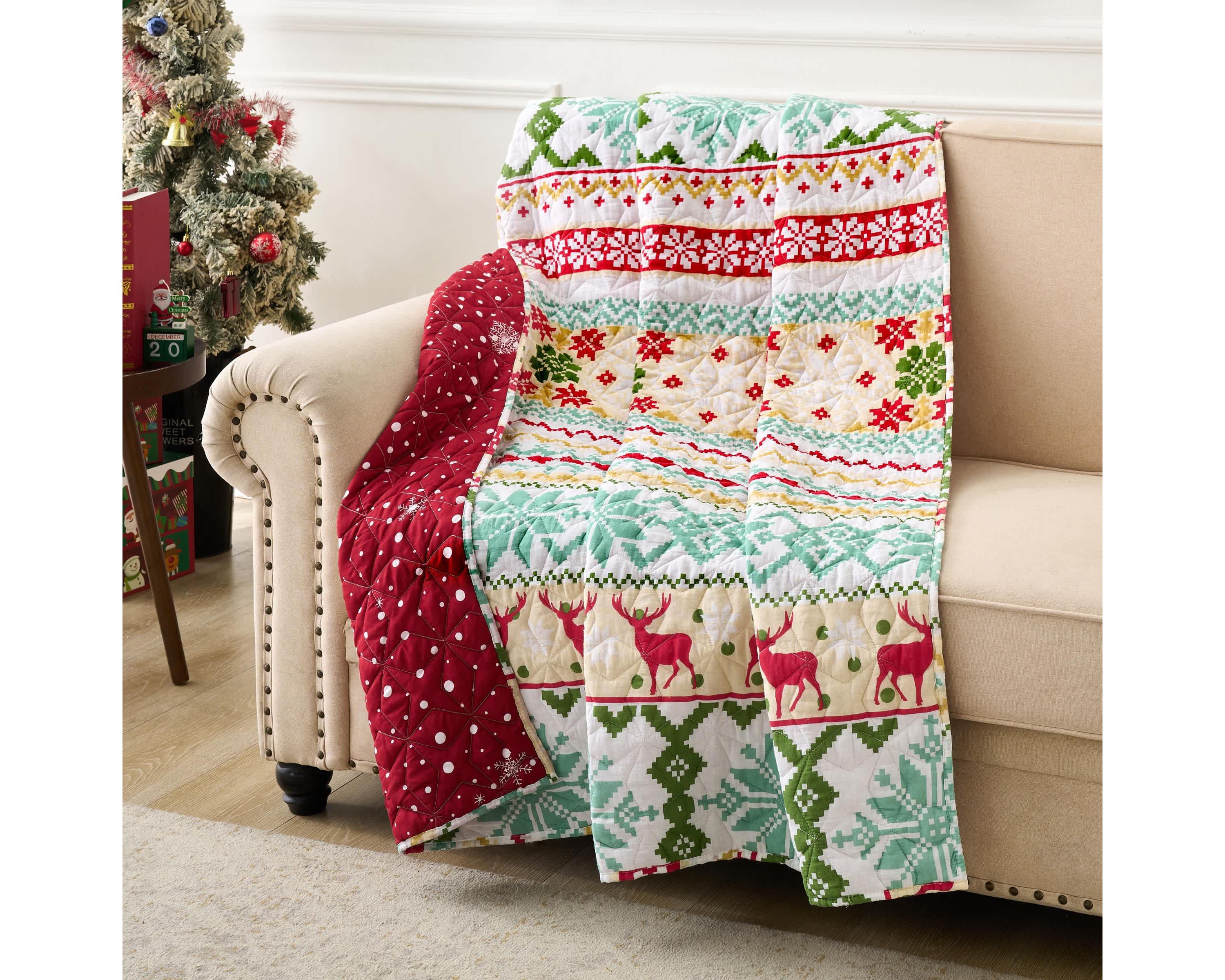 Fair Isle Snow Throw