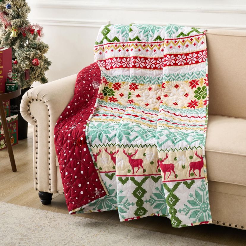 Fair Isle Snow Throw