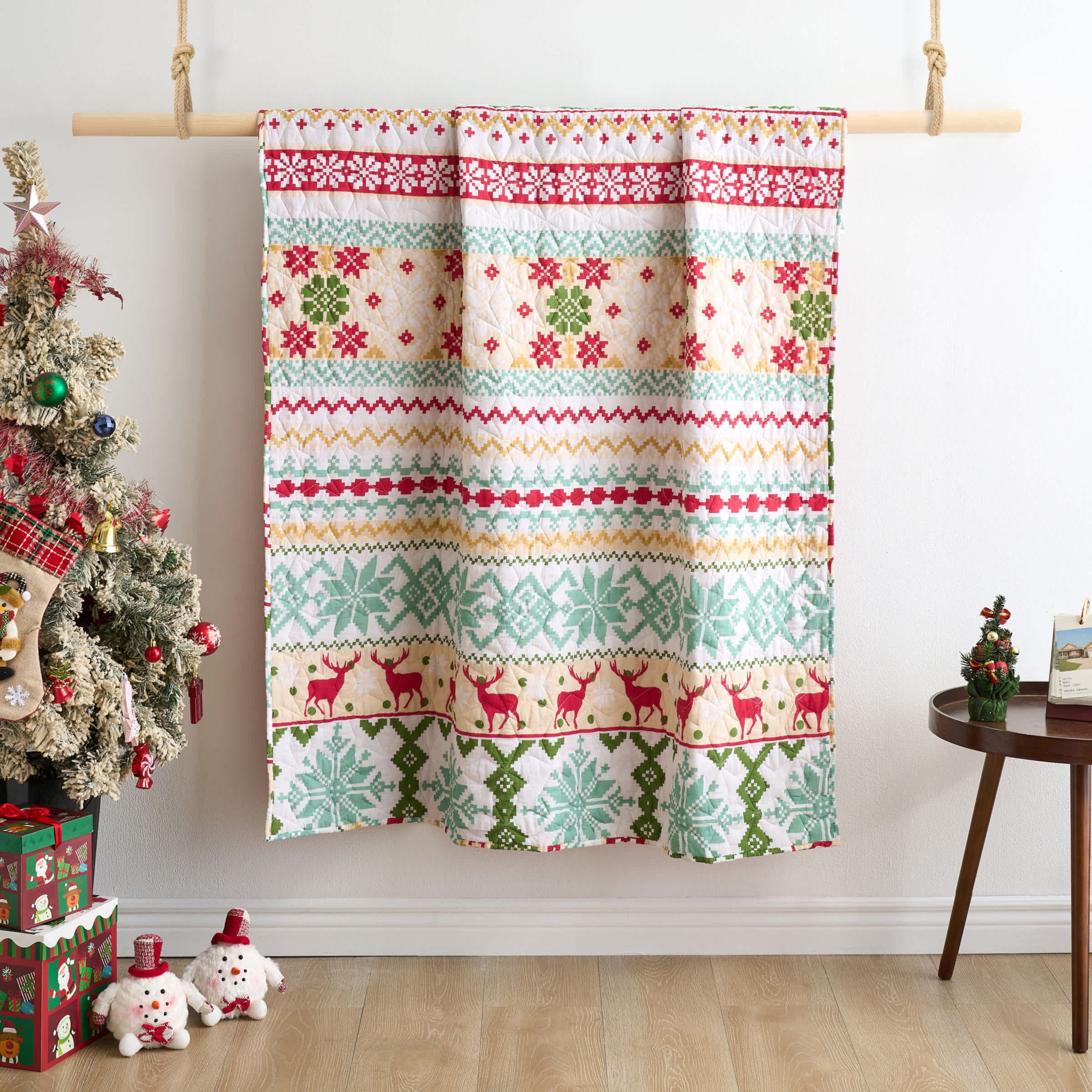 Fair Isle Snow Throw