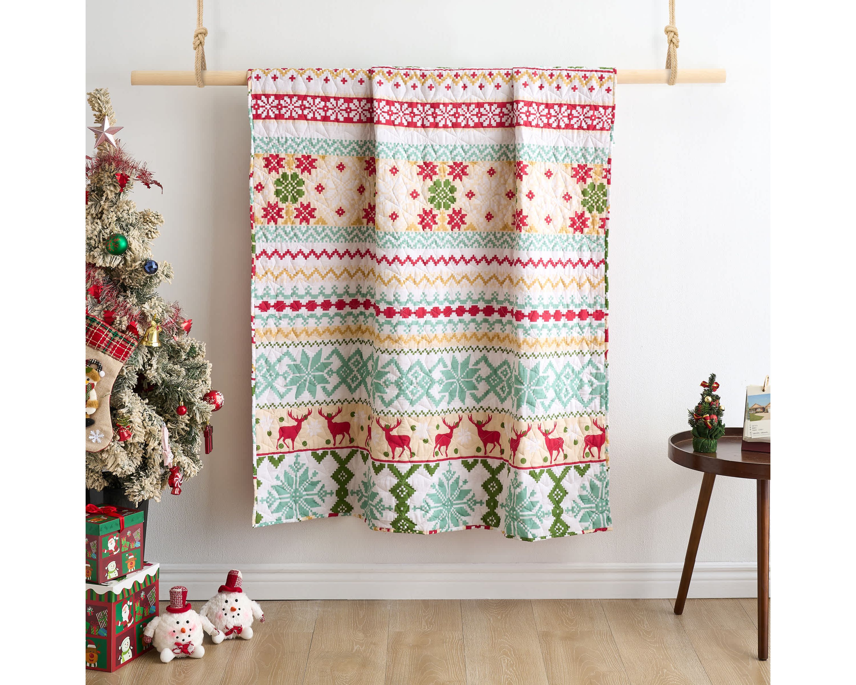 Fair Isle Snow Throw