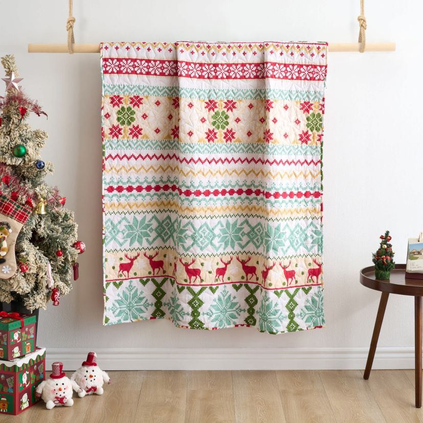 Fair Isle Snow Throw