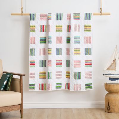 Greenland Home Fashions Sailor Throw Blanket, White