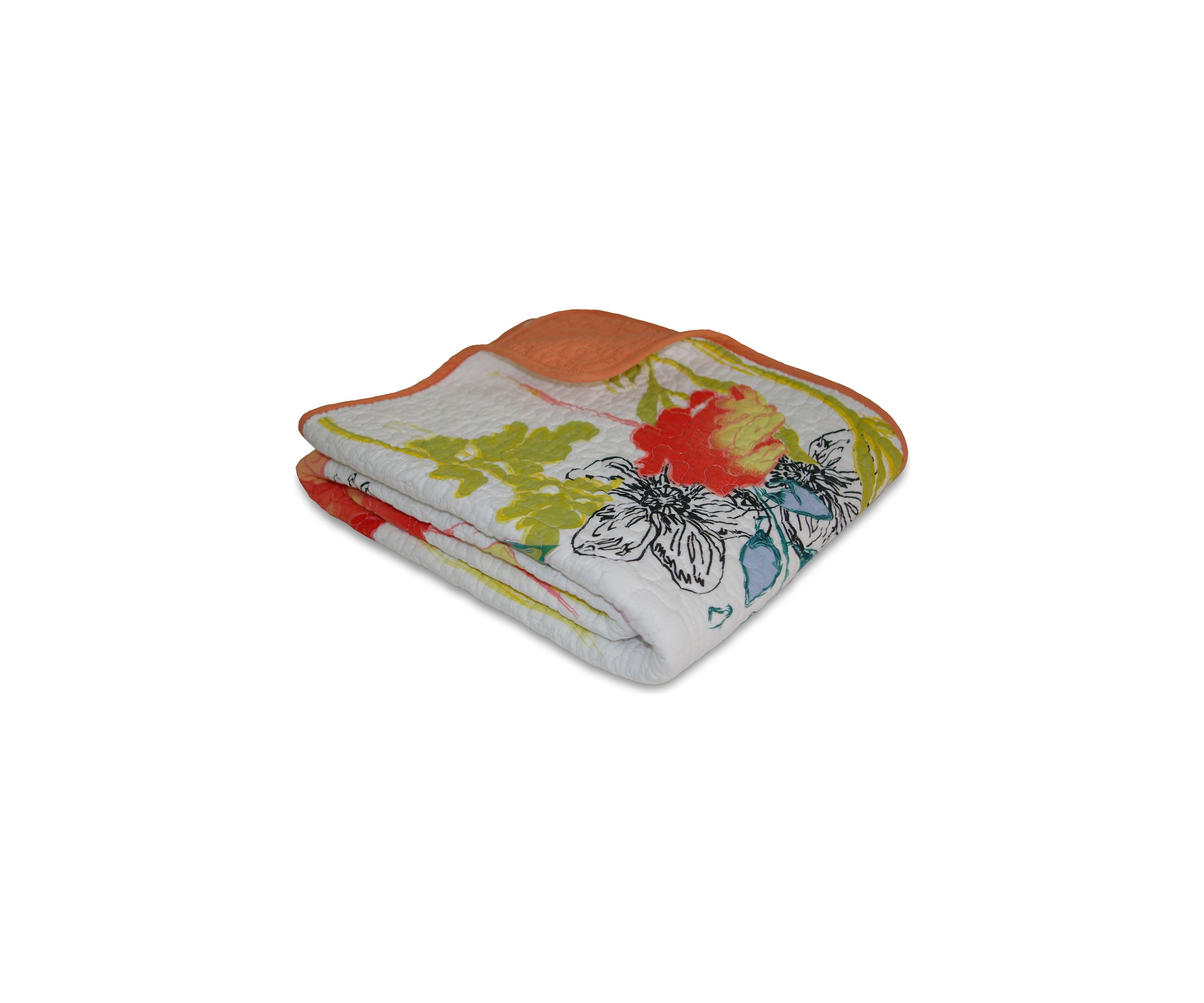 Watercolor Dream White Throw