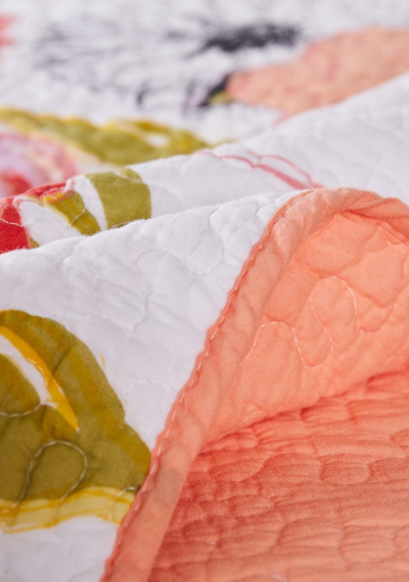 Watercolor Dream White Throw